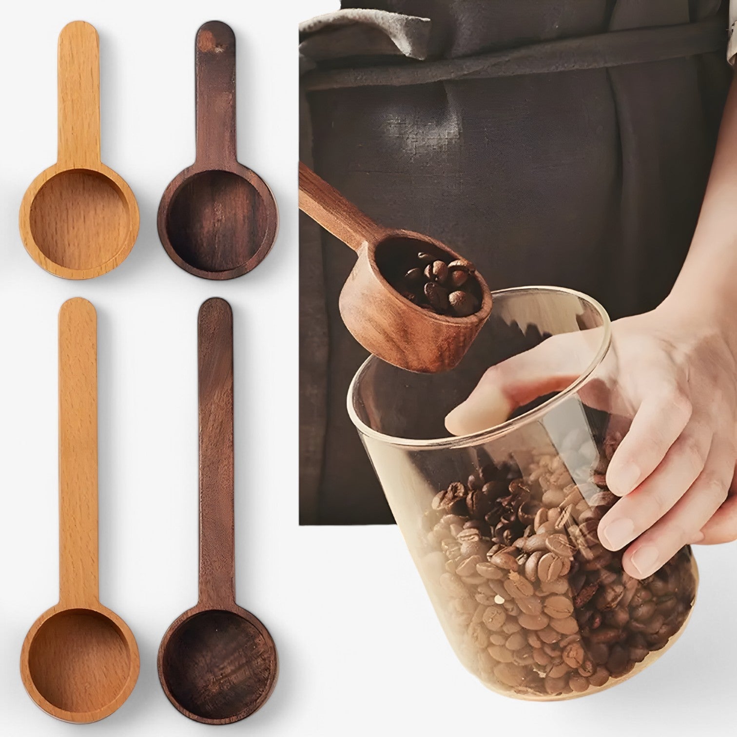 Patt | Cucchiaio di legno - Set di cucchiai dosatori per cucina - - Kitchen kitchen accessory kitchen tools - Concept Palermo