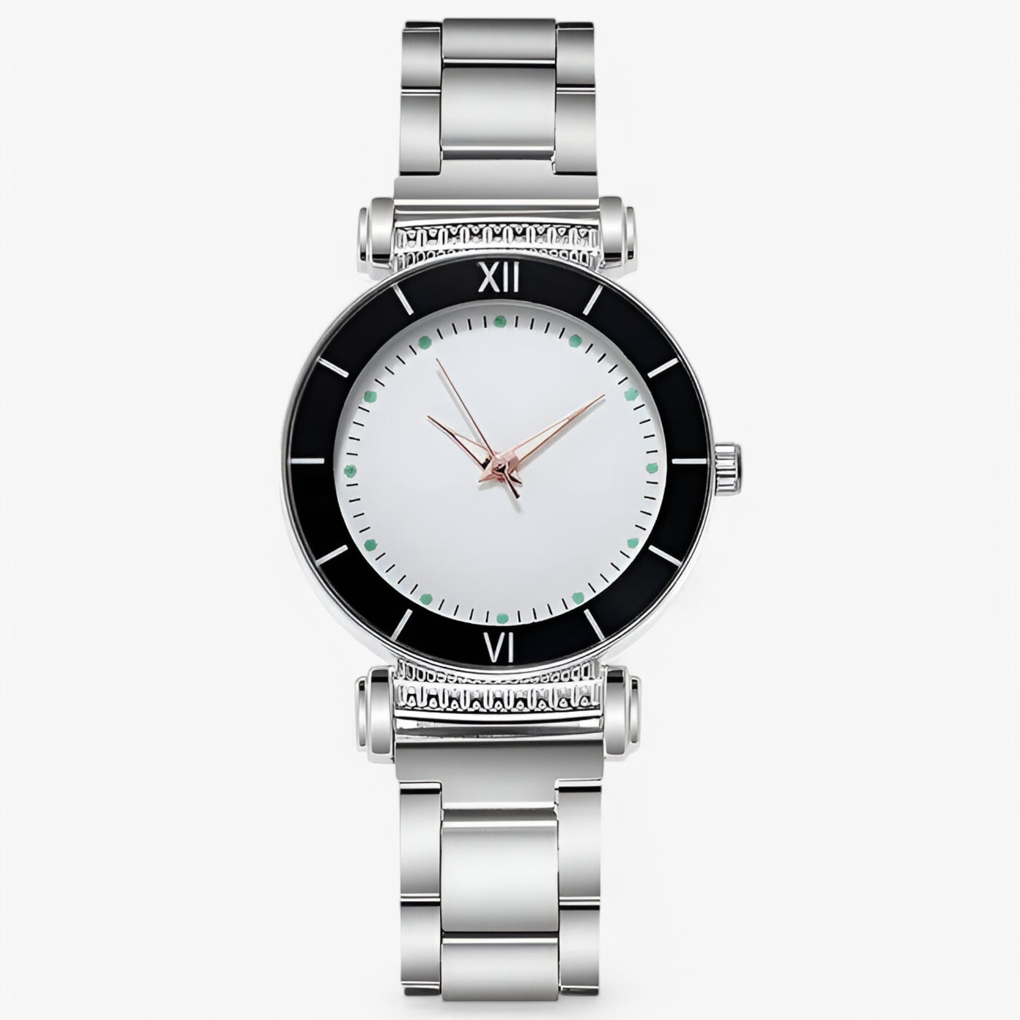 Giulia | Orologio elegante in acciaio dorato - in bianco e nero - female watch watch for women - Concept Palermo