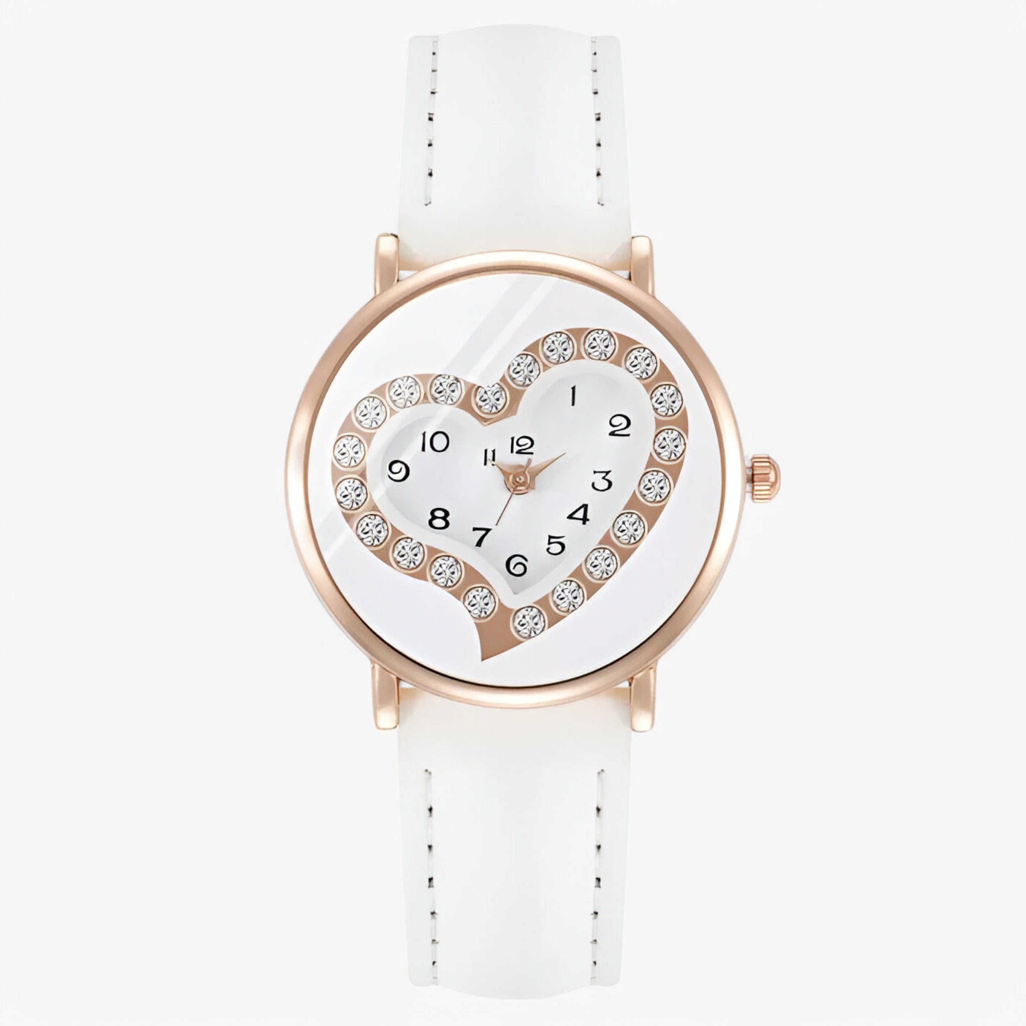 Alina | Orologio da donna analogico con cinturino in pelle e stile raffinato - Bianca - - Concept Palermo