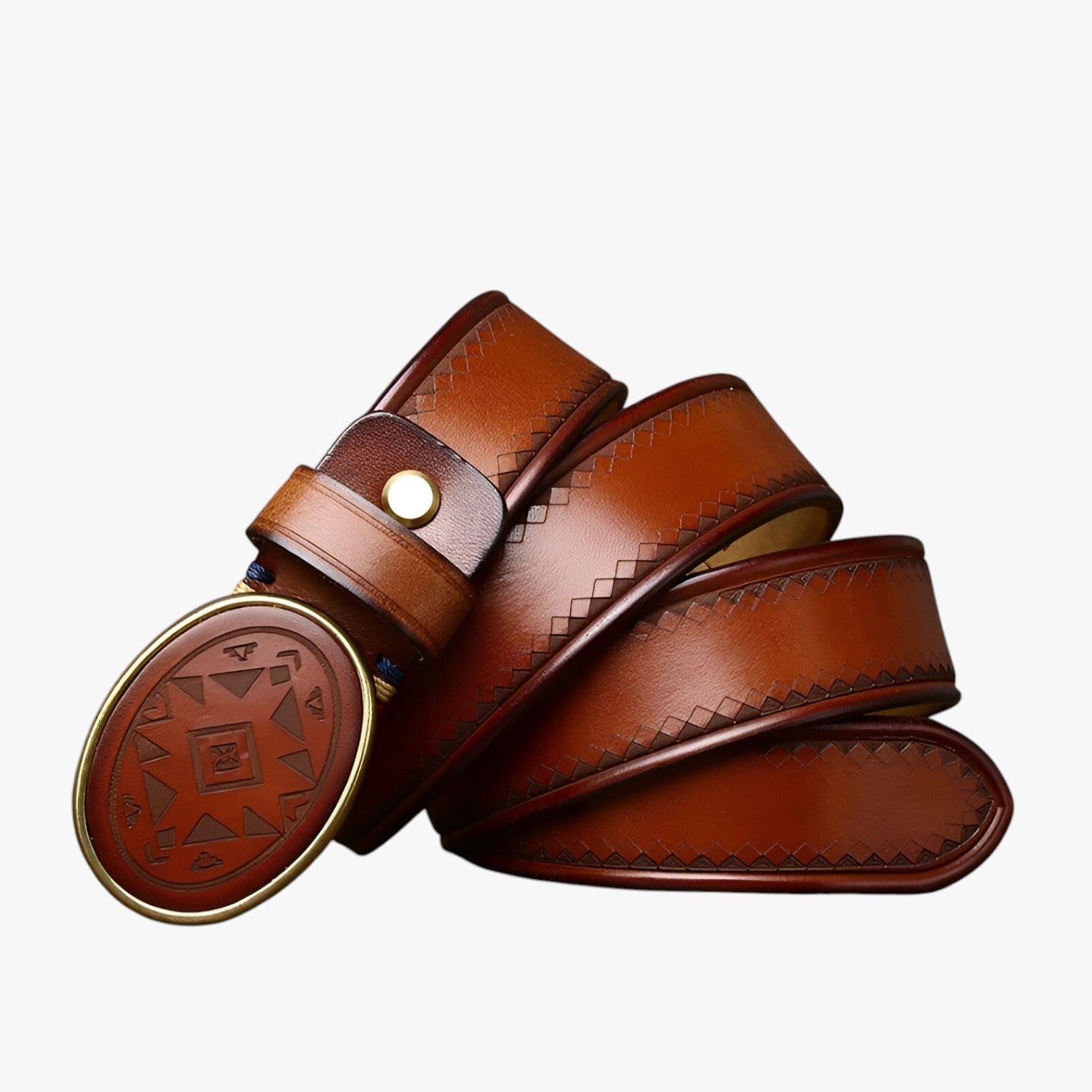 Ace | Cintura in pelle elegante per jeans - Giallo terra - Belts belts for men Mens belt - Concept Palermo
