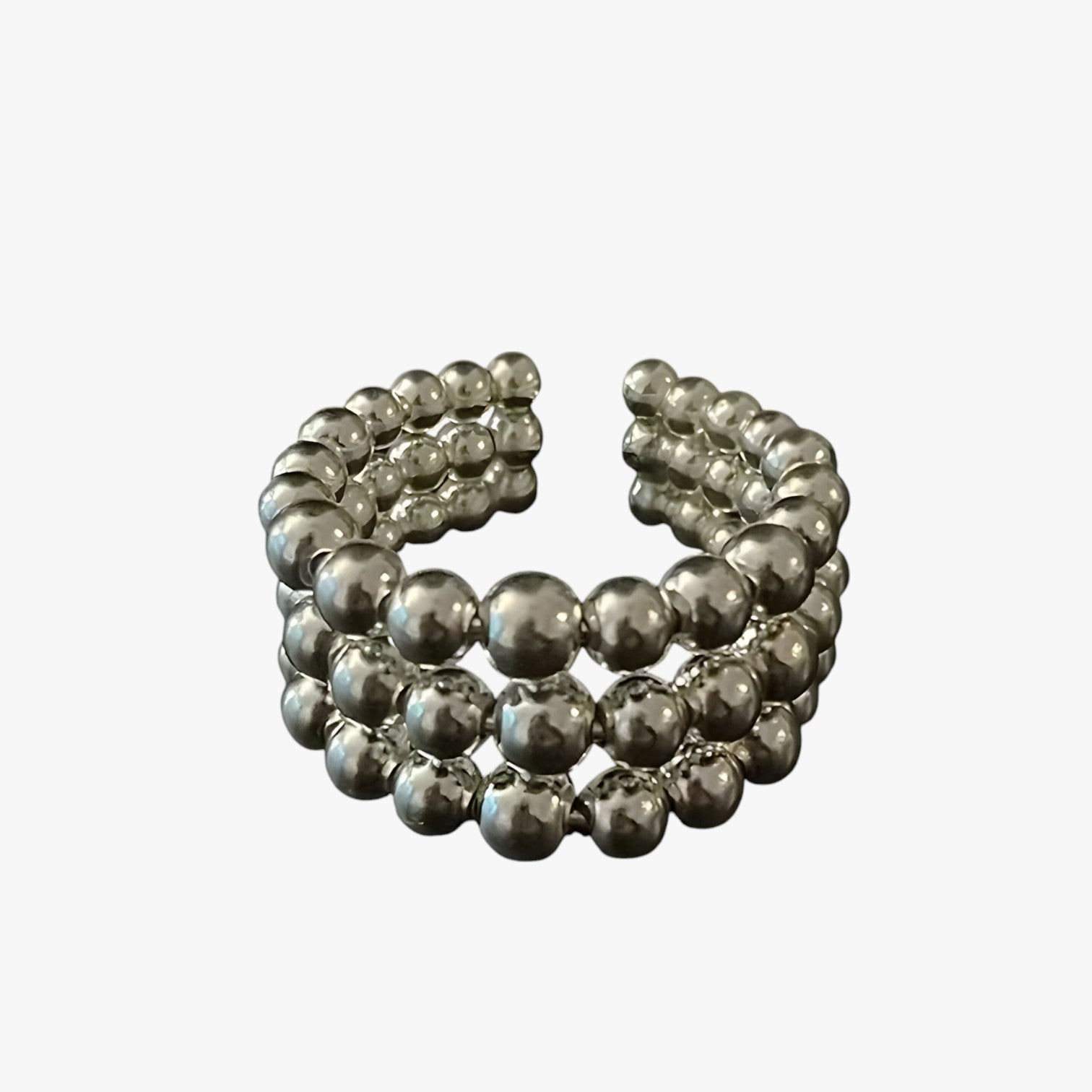 Sienna | Elegante e Unica - Anello geometrico in argento a tre strati fatto a mano - - Accessories Jewelry Rings womens ring - Concept Palermo