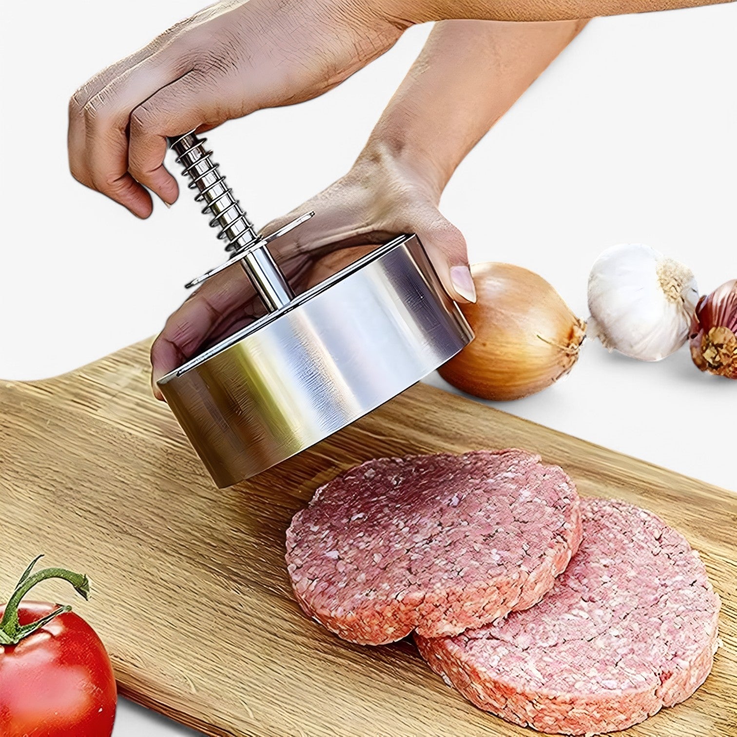 Dania | Pressa per hamburger in acciaio inossidabile - Hamburger antiaderenti perfetti - - Kitchen kitchen accessory kitchen tools - Concept Palermo