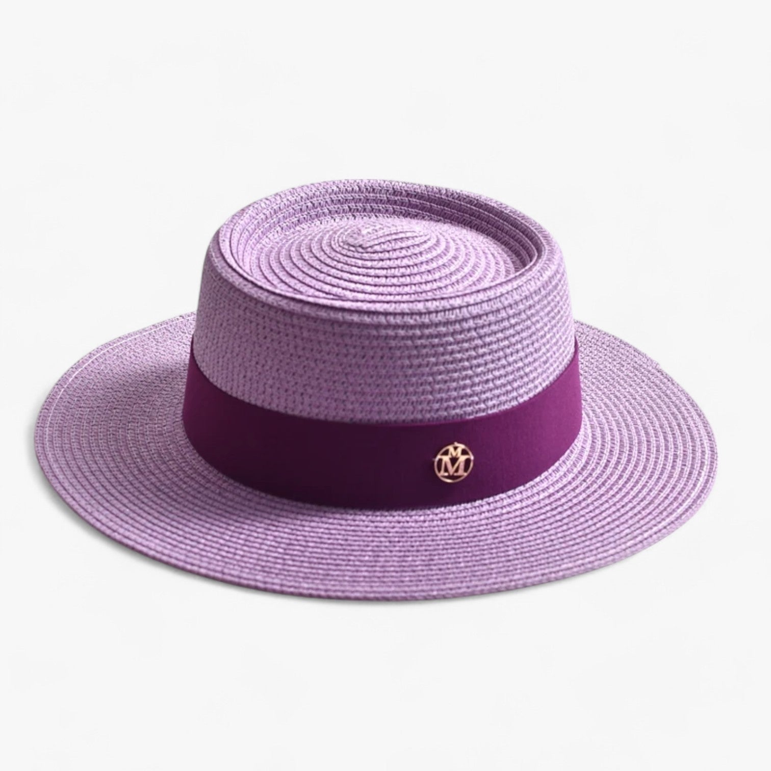 Clara | Elegante cappello di paglia - Stile, leggero e adatto ai viaggi - lichtpaars 56-58CM - bucket hats hat Hat for girls women hat - Concept Palermo