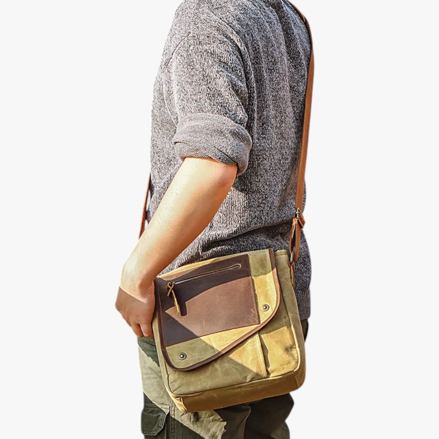 Alex | Borsa a tracolla vintage antifurto e impermeabile - - bag Bags bags for men mens bag Shoulder & Crossbody Bags - Concept Palermo