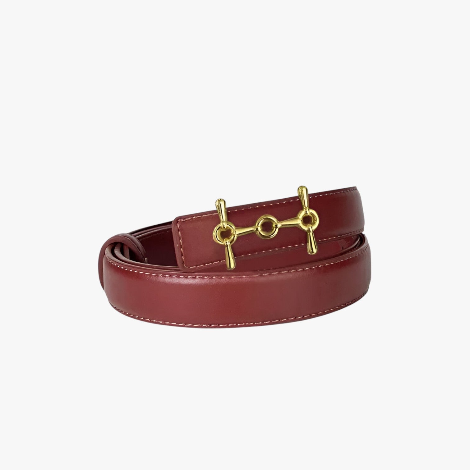 Wrenley | Cintura in pelle elegante – design senza tempo e vestibilità perfetta - rosso vino 110cm - belts waist belt for women Womens belt - Concept Palermo