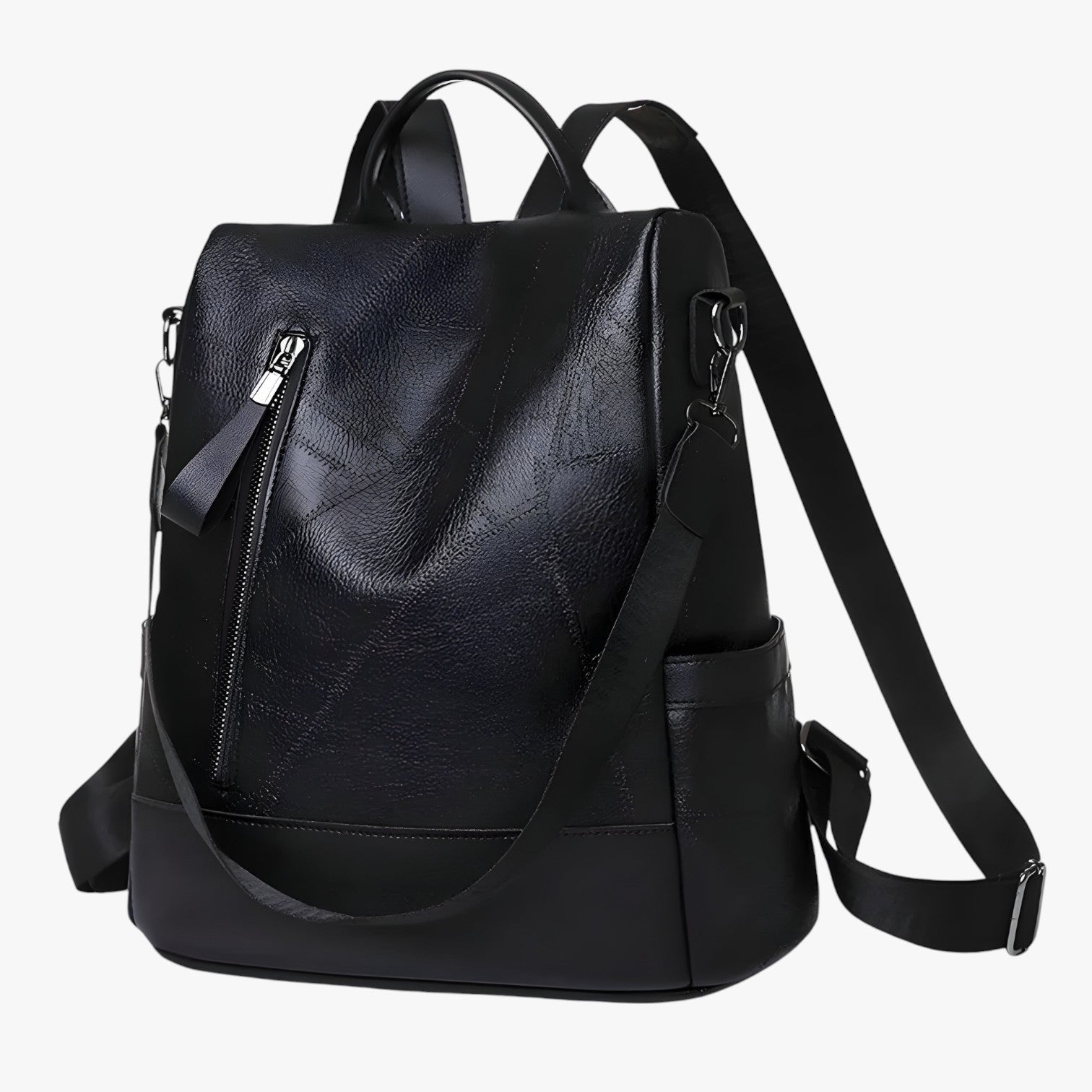 Celeste | Zaino vintage elegante – perfetto per scuola e viaggi - Nero - Bags Shoulder Bags women bags - Concept Palermo