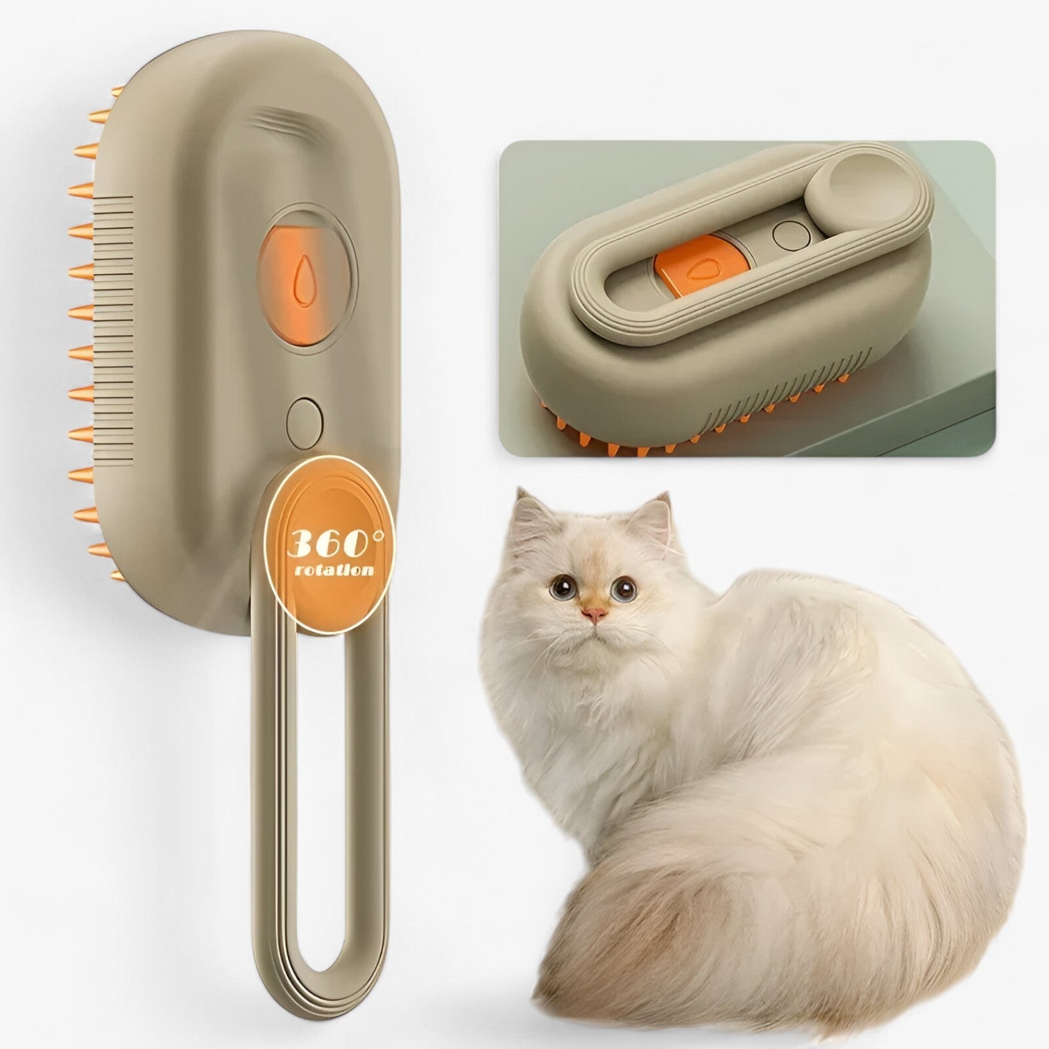 Euna | Spazzola Elettrica per Vapore e Massaggio per Animali Domestici - - pet pet accessories PET SUPPLIES - Concept Palermo