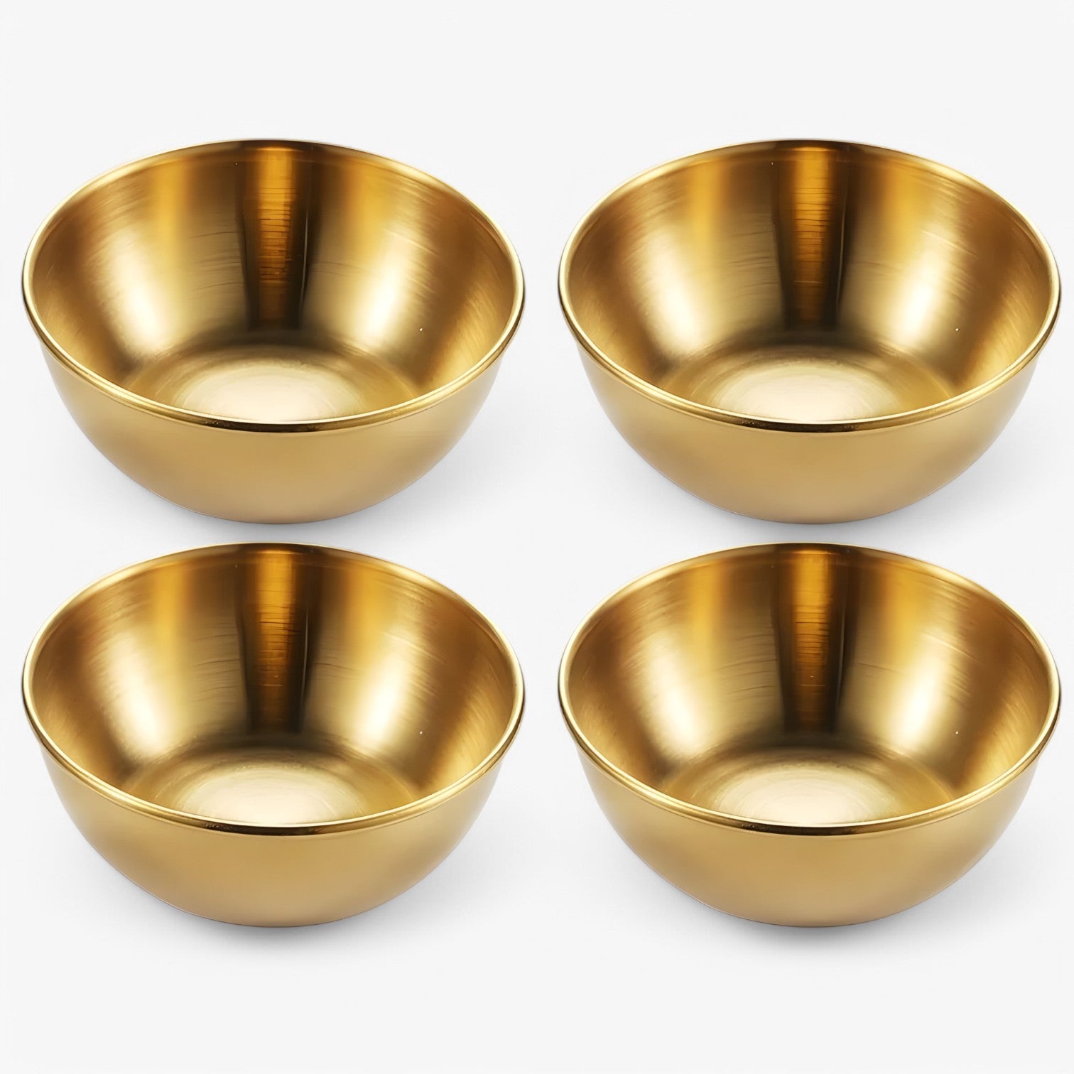 Mauro | Ciotole per zuppe in acciaio inox – Servire in modo elegante e pratico - oro-4pz 8X8X3CM - Kitchen kitchen accessory kitchen utensil - Concept Palermo