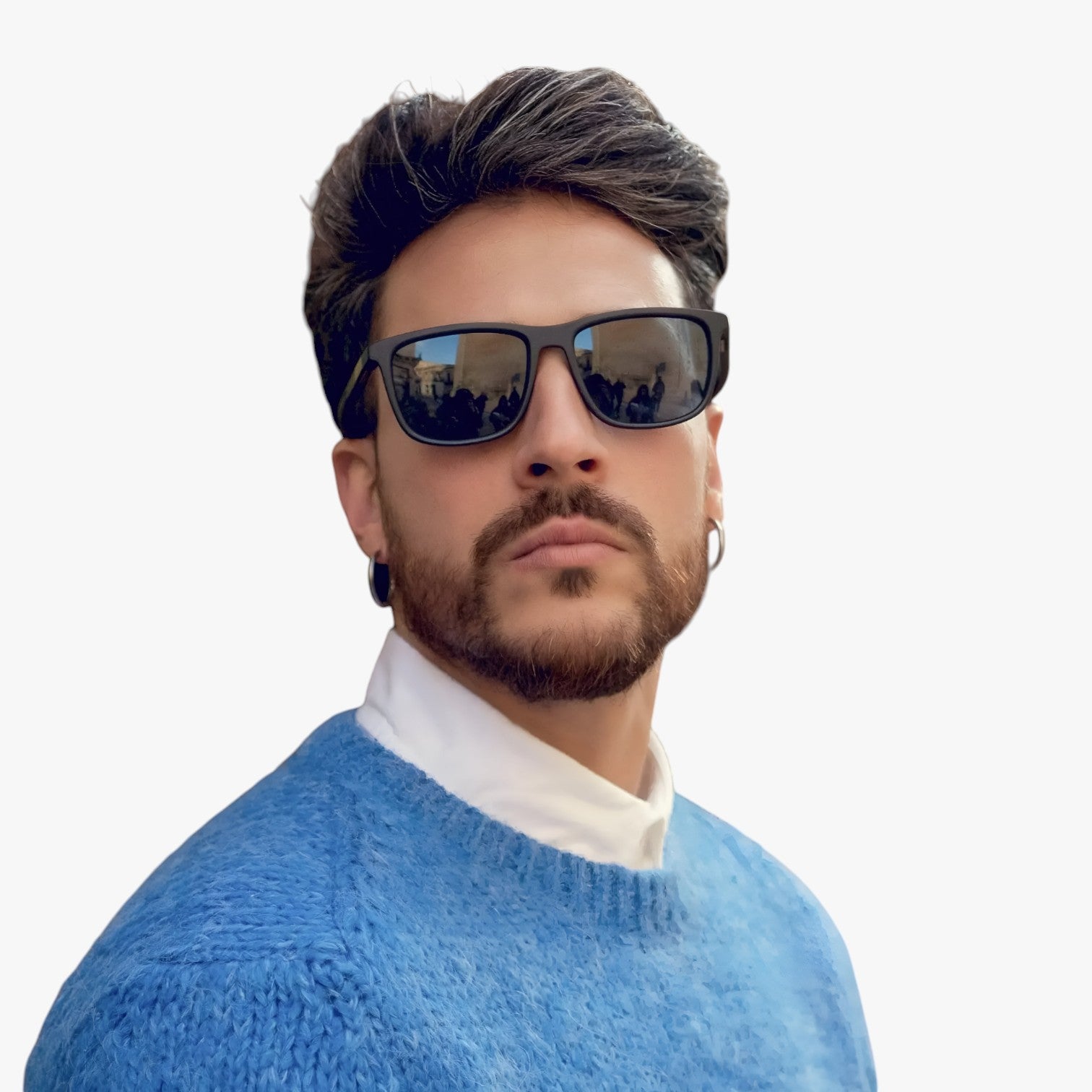 Landyn | Occhiali da sole quadrati polarizzati – protezione UV leggera - - mens sunglasses Sunglasses - Concept Palermo