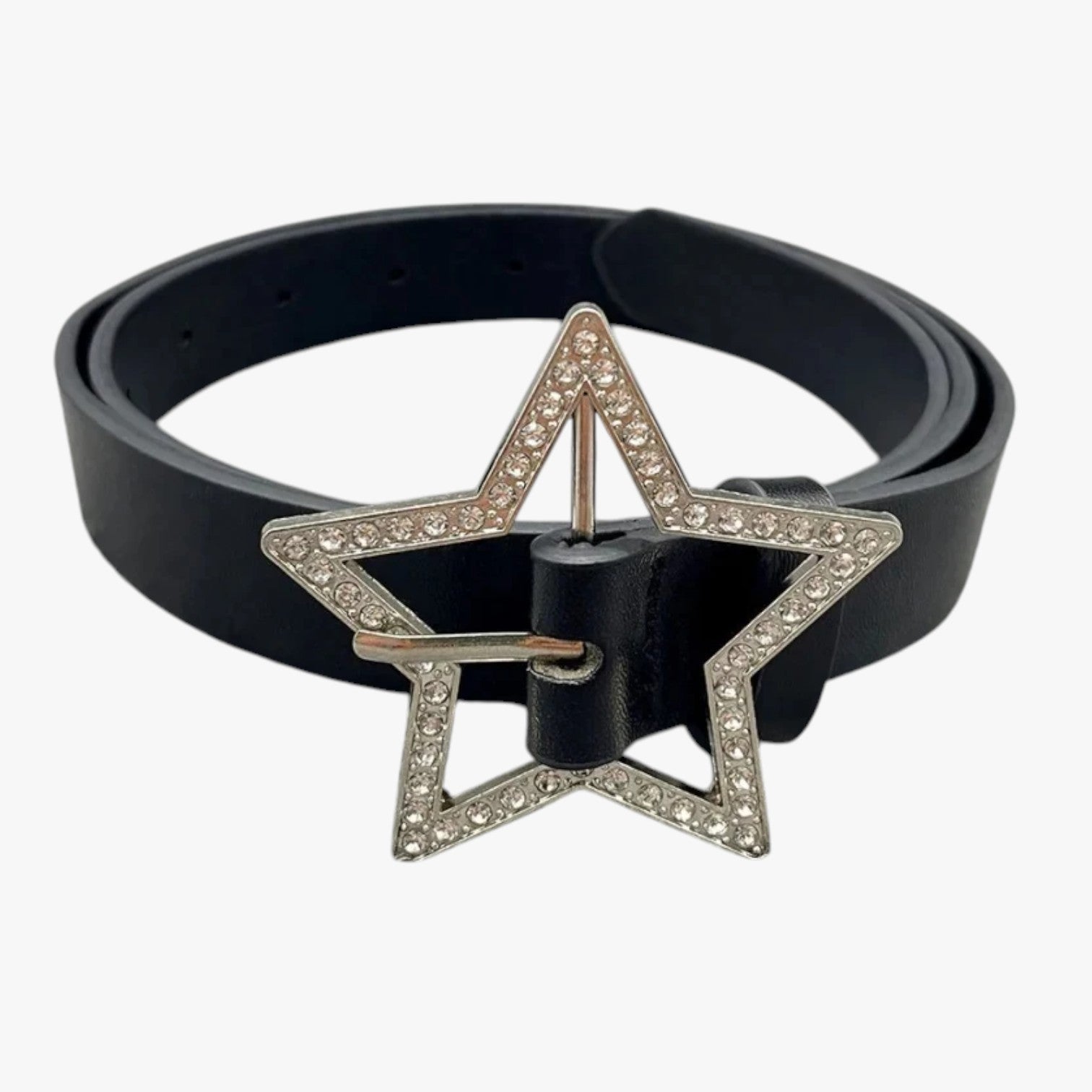 Haven | Cintura rosa in pelle con fibbia retrò e diamanti scintillanti - nero - Belts waist belt for women Womens belt - Concept Palermo