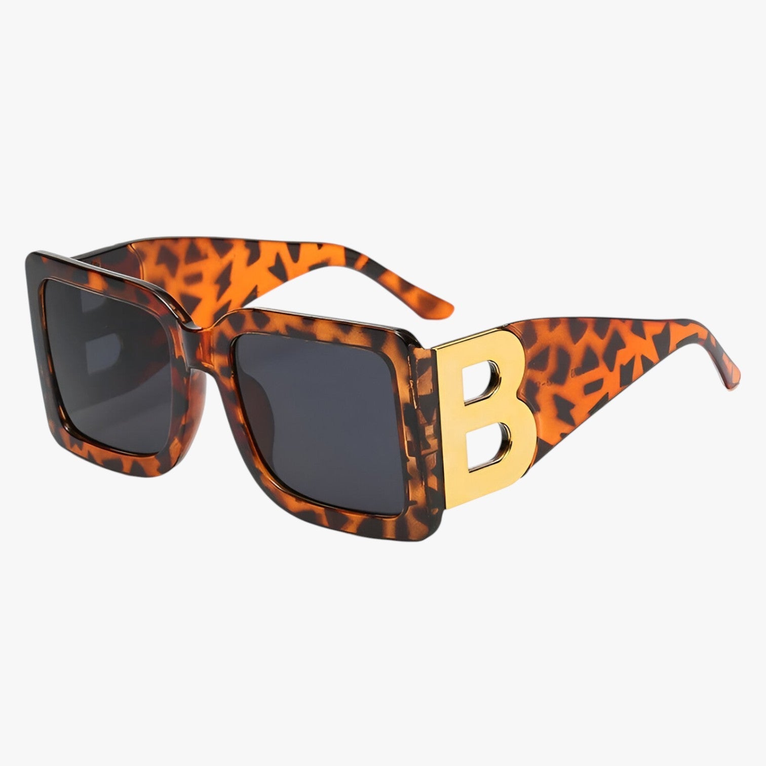 Veda | Audace e stiloso - Occhiali da sole oversized con protezione UV400 - Leopardo Grigio Come Immagine - Fashion Sunglasses polarized sunglasses women Sunglasses - Concept Palermo