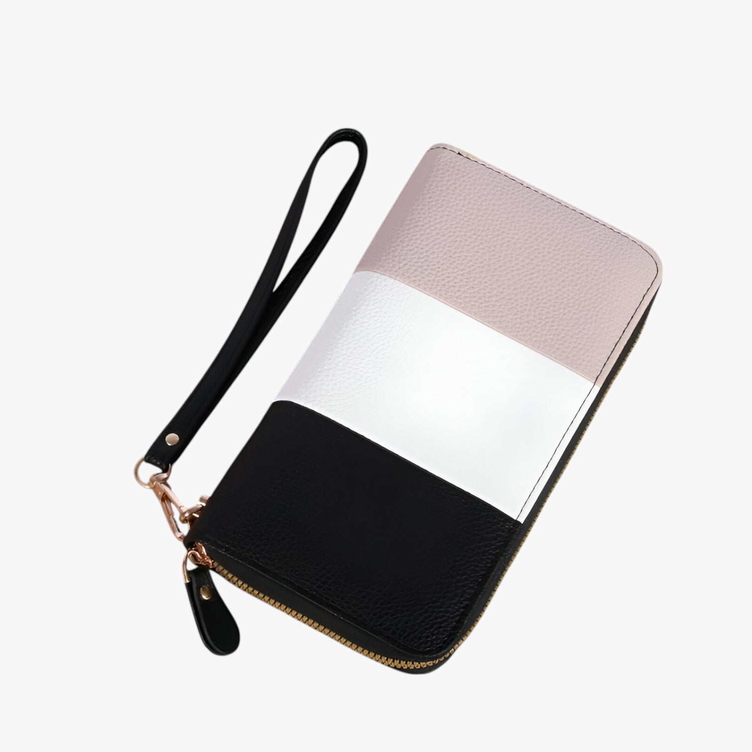 Caesy | Portafoglio di lusso in pelle tricolore - protezione RFID e spazioso - Nero - wallet womens wallet - Concept Palermo