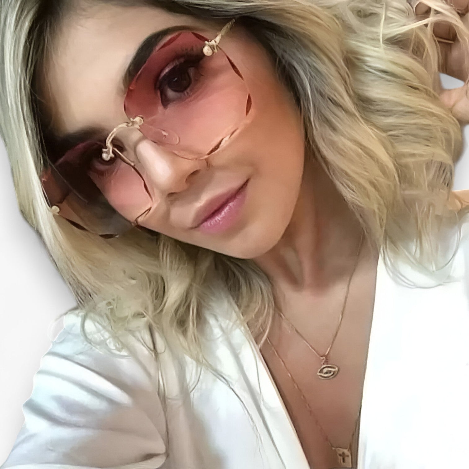 Kamila | Occhiali da sole senza montatura eleganti con protezione UV - - Fashion Sunglasses Sunglasses WOMEN - Concept Palermo