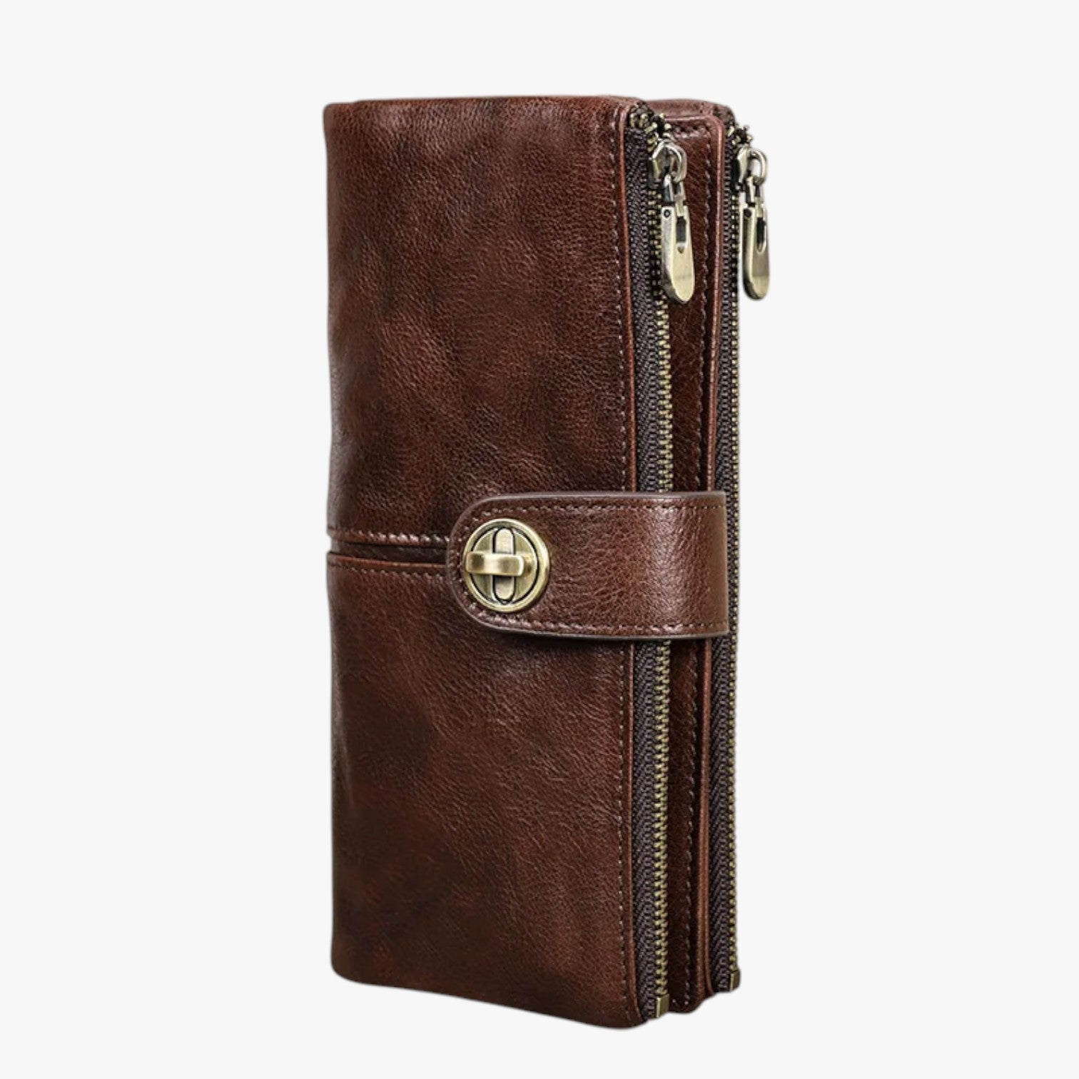 Alivia | Portafoglio Donna in Pelle con AirTag Elegante, Sicuro e Multiuso - Caffè - wallet wallets womens wallet - Concept Palermo