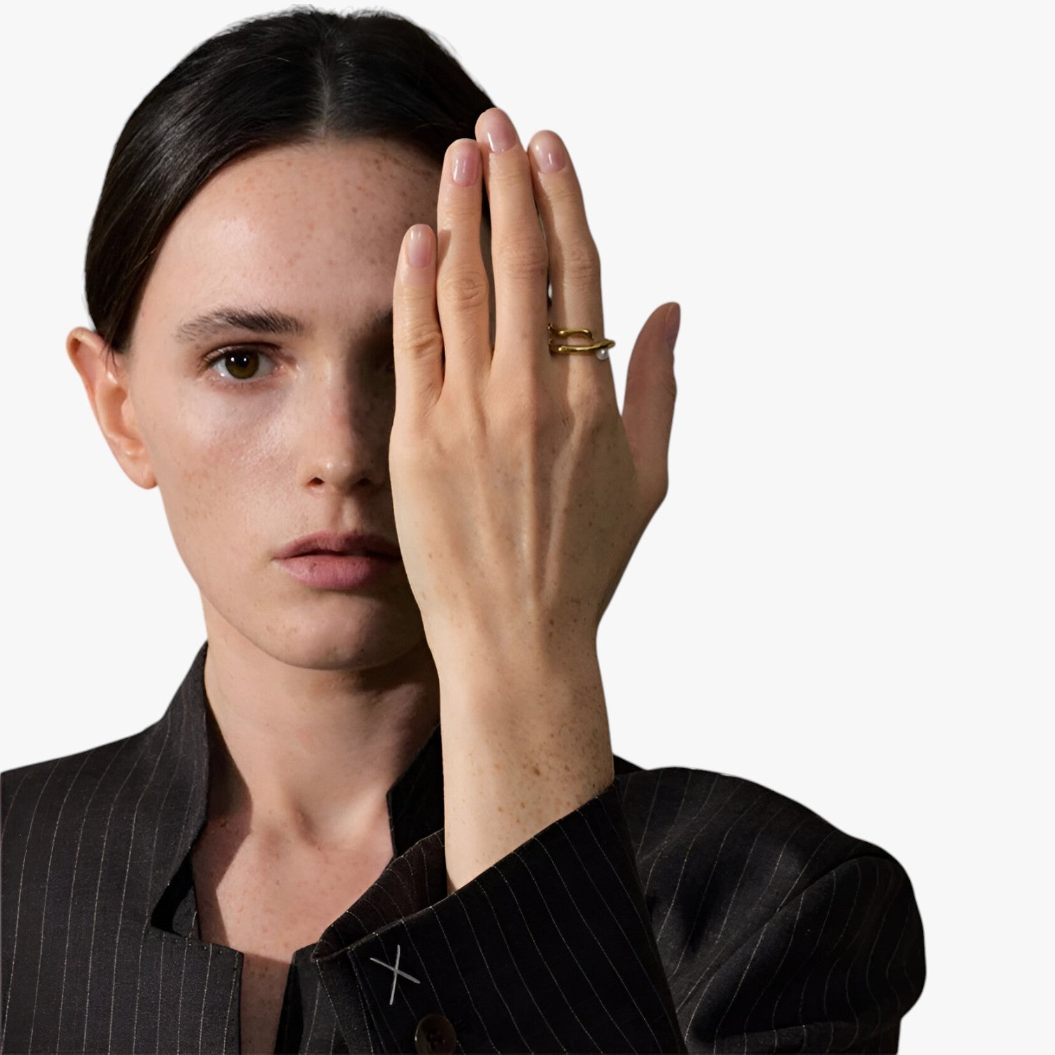 MariJoice | Anello in Acciaio con Perla – Eleganza Geometrica che Dura nel Tempo - - Accessories Jewelry Rings womens ring - Concept Palermo