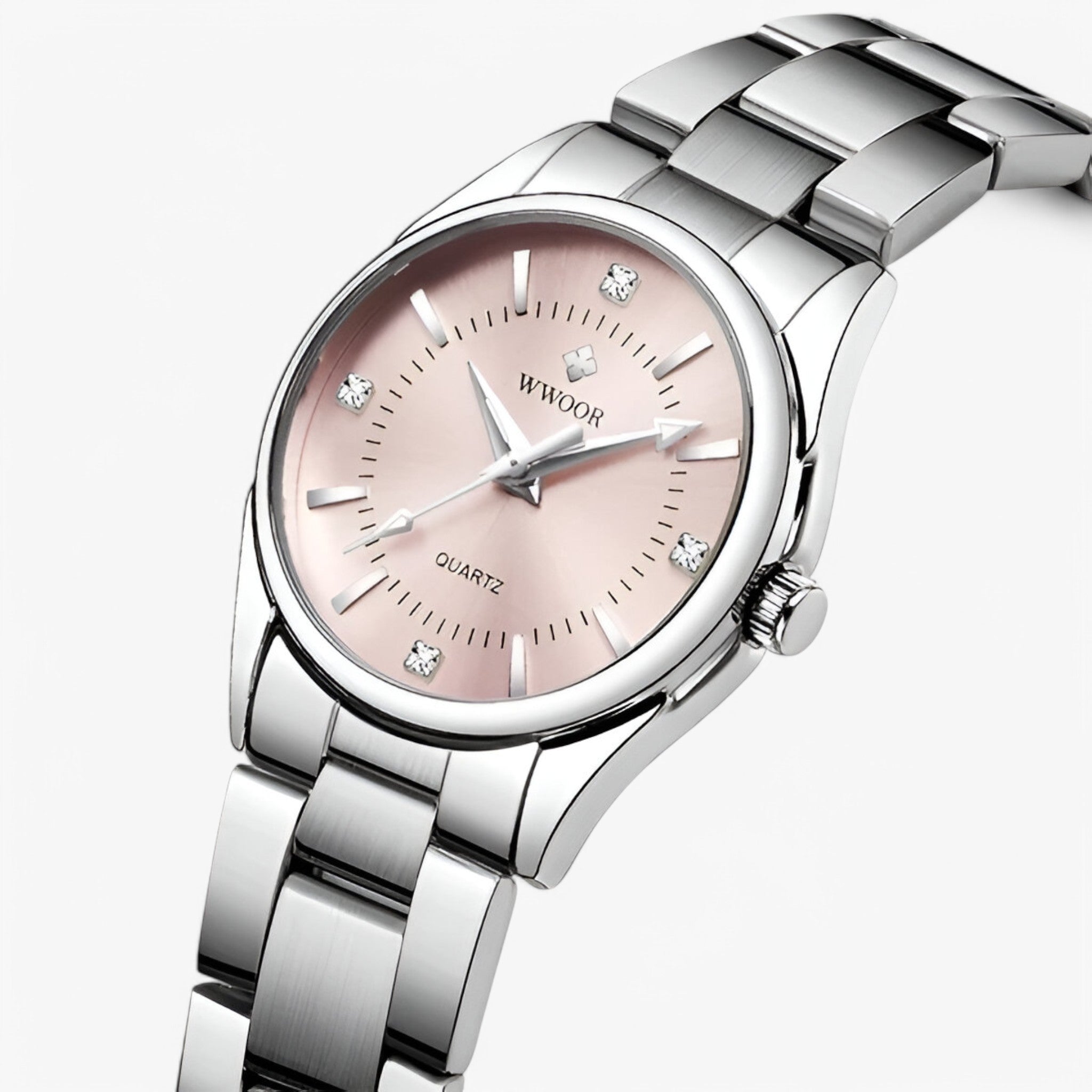 Anna | Orologi da donna classici di lusso in acciaio inossidabile con quadrante delicato - rosa argento - watch for women - Concept Palermo
