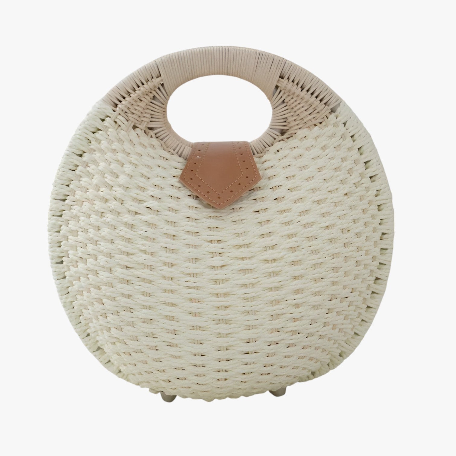 Gianna | Borsa estiva in rattan – Leggera, Elegante e Versatile - Color avorio x28x30x15cm - handbags Women's handbags - Concept Palermo
