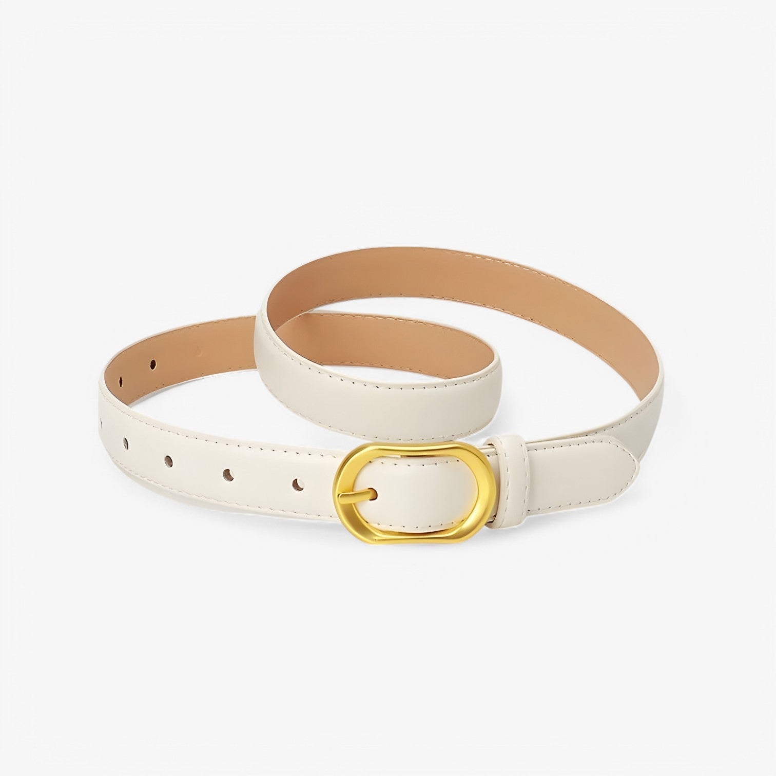 Antonella | Cintura Designer Versatile – Perfetta per Jeans e Abiti - Bianco 103cm - belts waist belt for women Womens belt - Concept Palermo