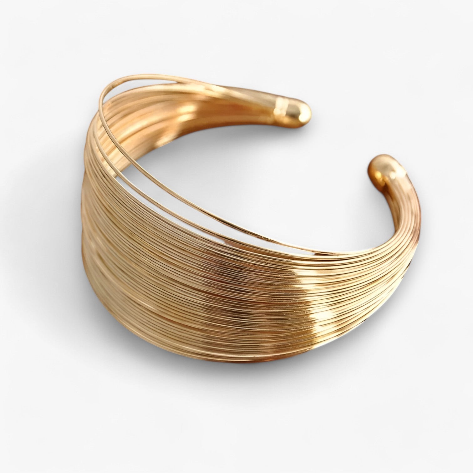 Hana | Bracciale Cuff Multi-Strato in Oro Vintage – Bracciale Regolabile da Donna - - Accessories Jewelry BRACELETS - Concept Palermo