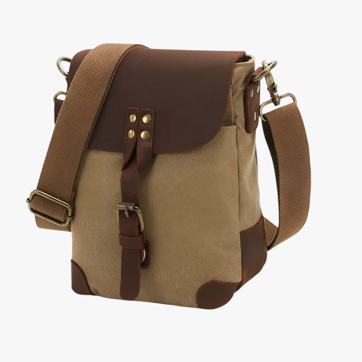 Archie | Borsa a tracolla vintage in tela e pelle - - Bags bags for men handbags Shoulder & Crossbody Bags Shoulder Bags - Concept Palermo