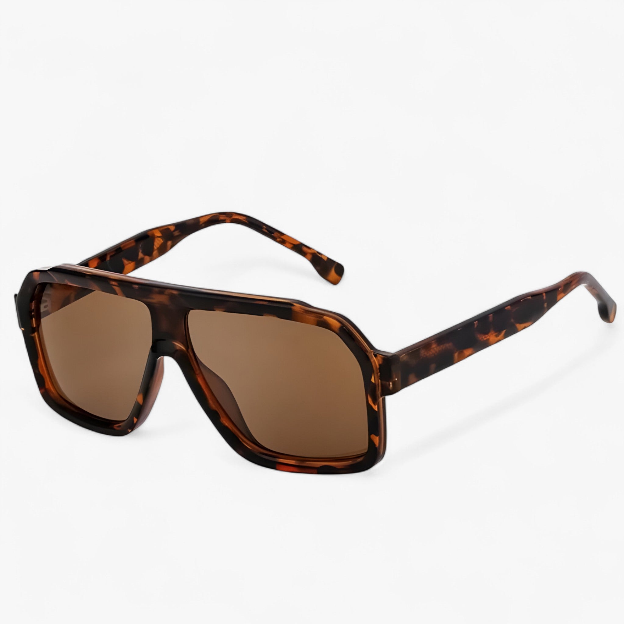 Nico | Occhiali da sole oversize in metallo di lusso - Leopard - - Concept Palermo