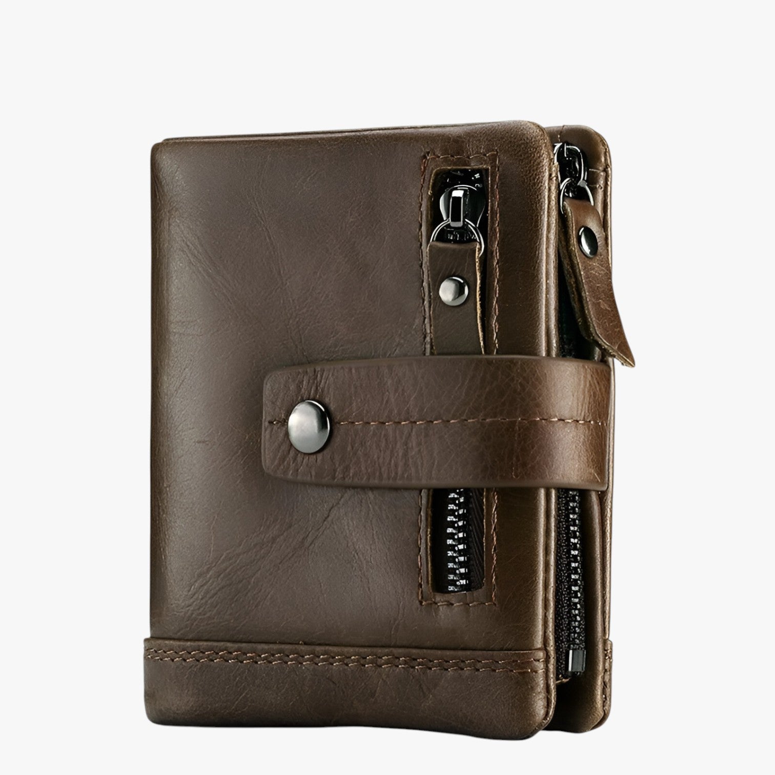 Yesenia | Portafoletta da donna in pelle di lusso - Elegante, compatto e pratico - Caffè - wallet womens wallet - Concept Palermo