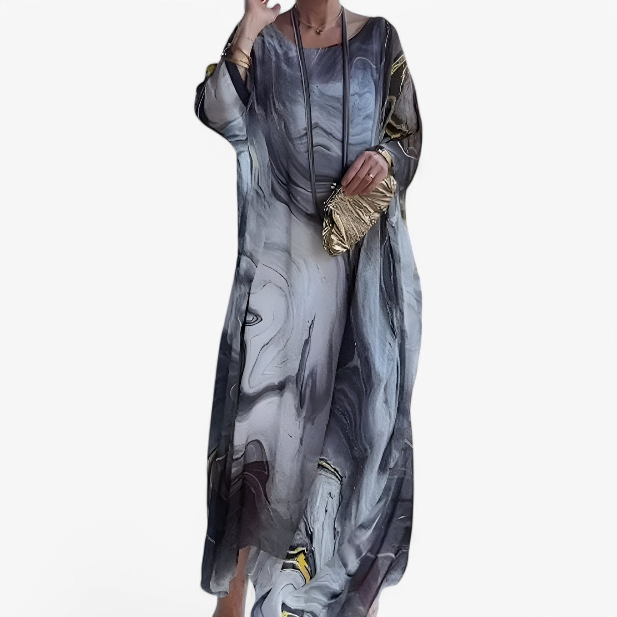 Celeste | Maxi abito in marmo - Unico ed elegante - - new - Concept Palermo