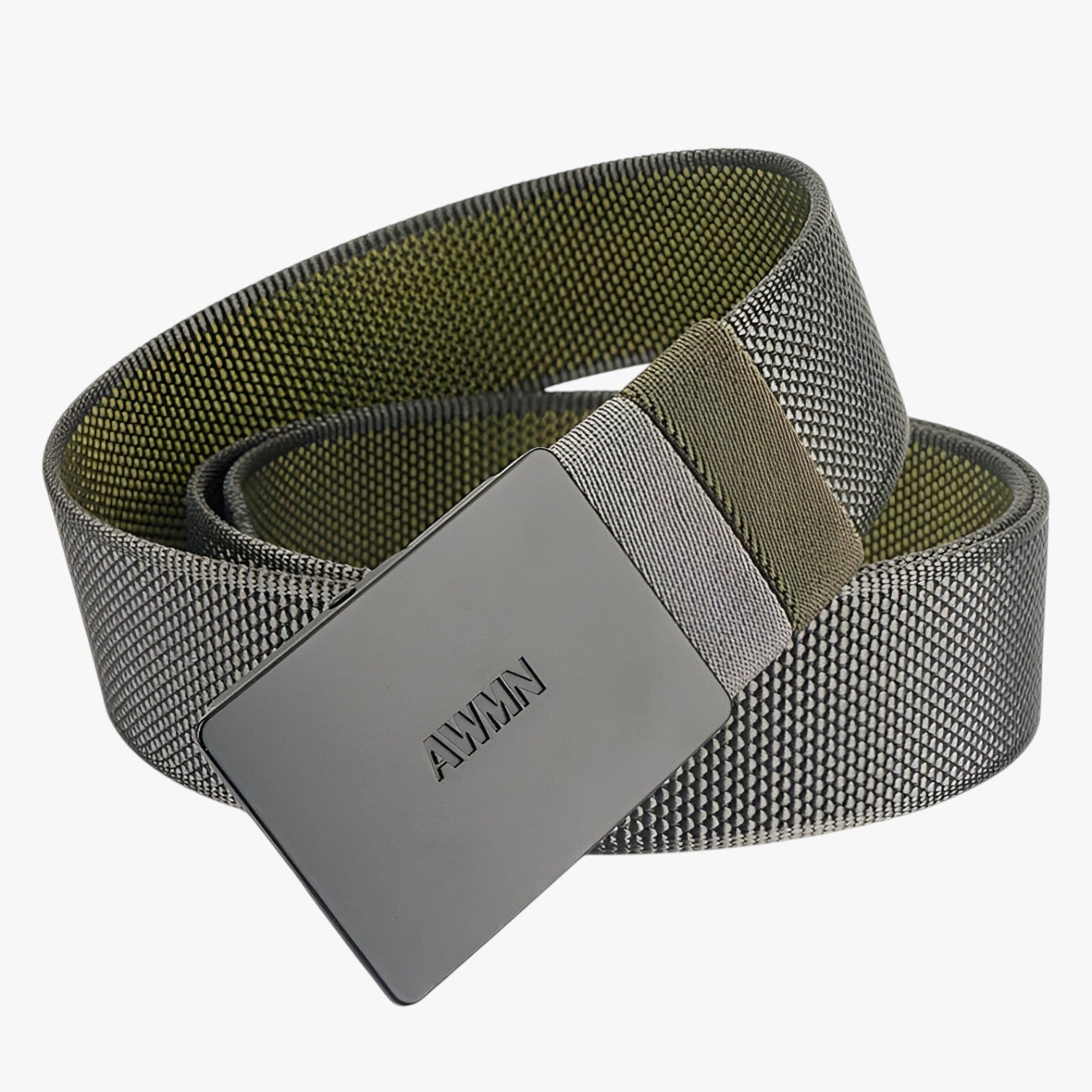 Julio | Cintura double-face da uomo – Versatile e regolabile - Grigio verde - Belts belts for men Mens belt - Concept Palermo