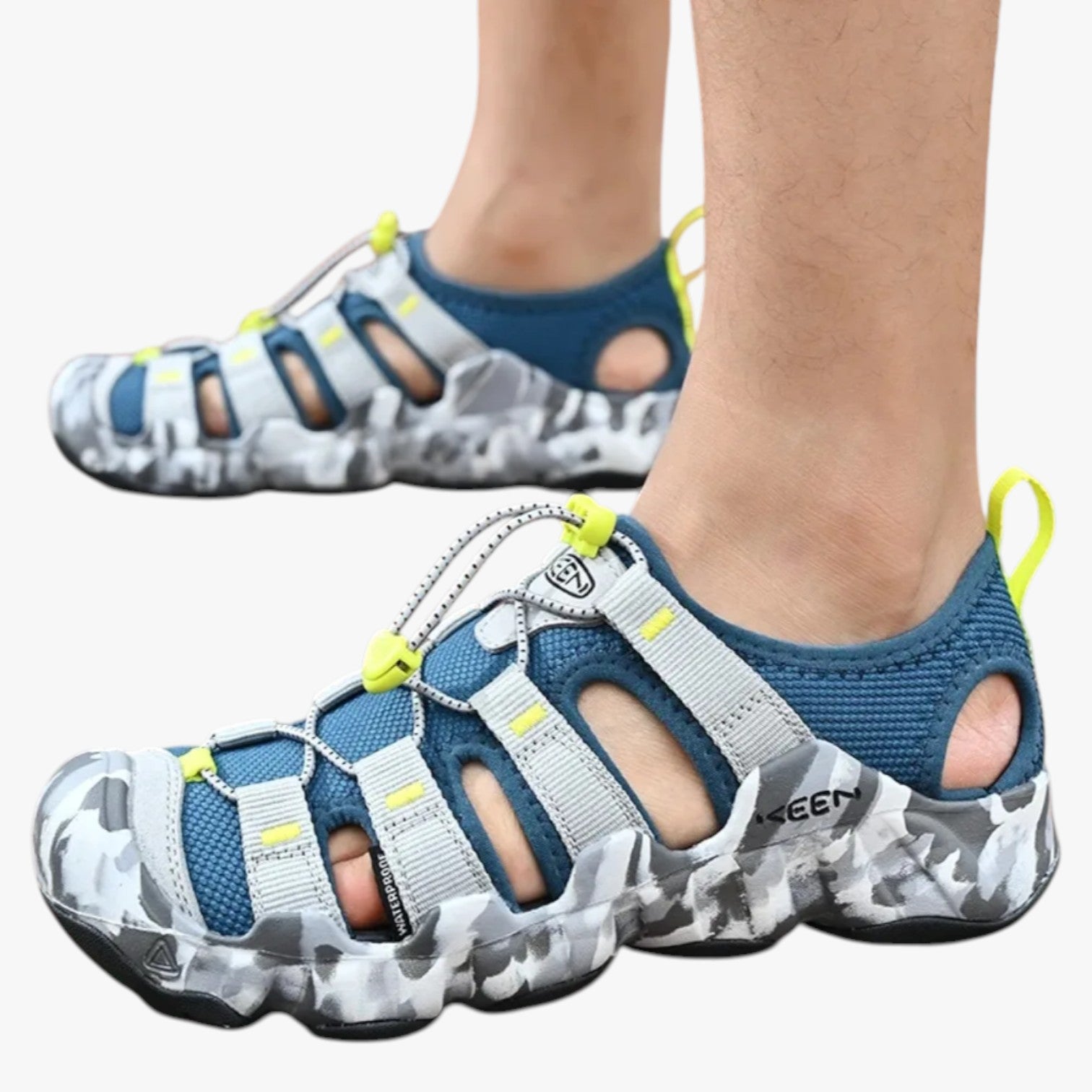 Jesse | Sandali Estivi Uomo in Pelle Bovina, Comodi e Resistenti - - breathable sandals casual sandals walking sandals - Concept Palermo