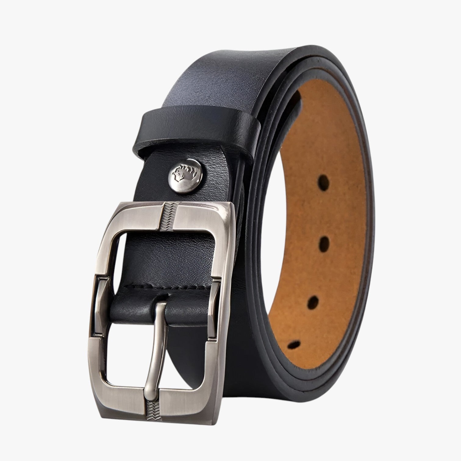 Bryson | Cintura in pelle pregiata con fibbia ad ardiglione - nero - Belts belts for men Mens belt - Concept Palermo