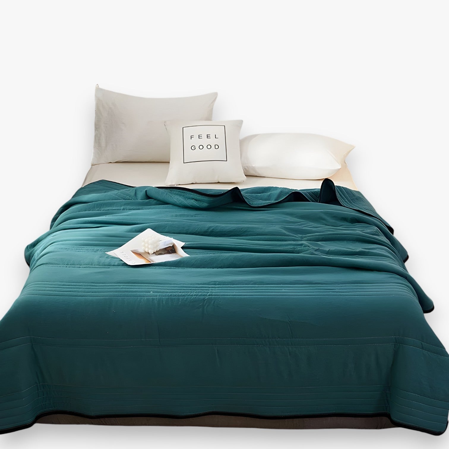 Leilani | Ademend e pelle amichevole – Coperta estiva per il massimo comfort - Donkergroen - Home Home & Garden home decor - Concept Palermo