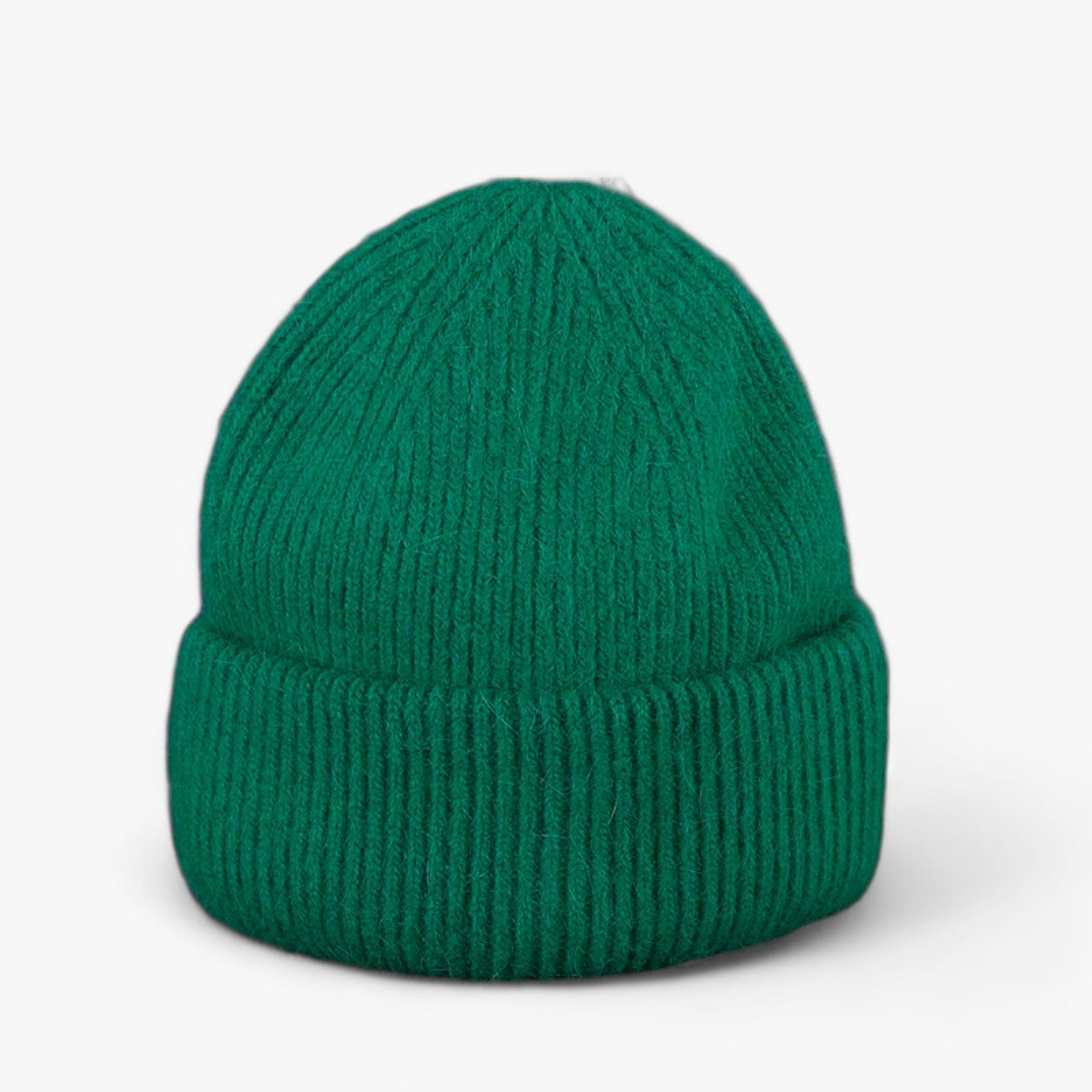 Elle | Cappello invernale: calore lussuoso con vera pelliccia di coniglio - Verde nerastro 54cm-60cm - bucket hats hat Sun Hats - Concept Palermo