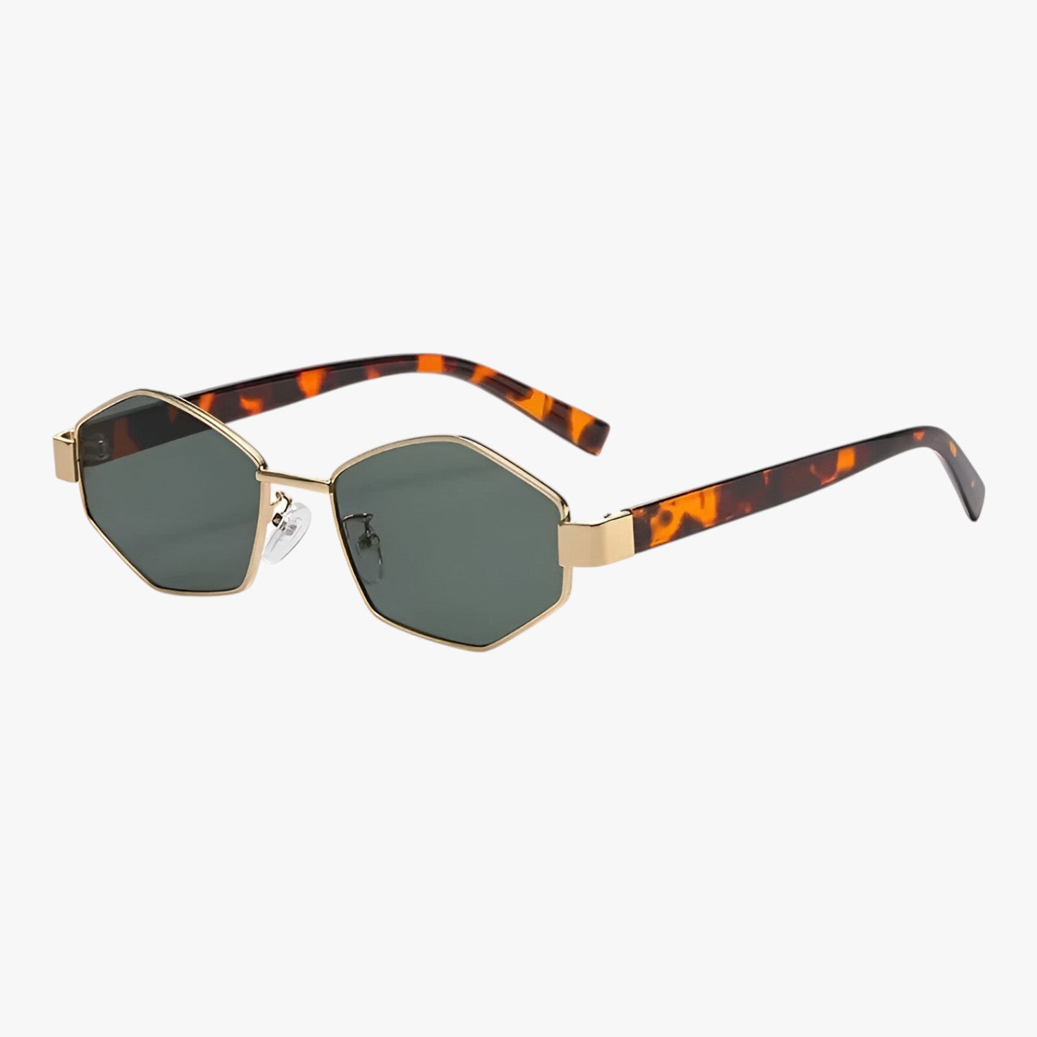 David | Occhiali da Sole Polygonali UV400 – Stile Unisex e Protezione per lo Sport all’Aperto - oro verde leopardato come in foto - men sunglasses polarized mens sunglasses sun glasses Sunglasses sunglasses polarized men - Concept Palermo