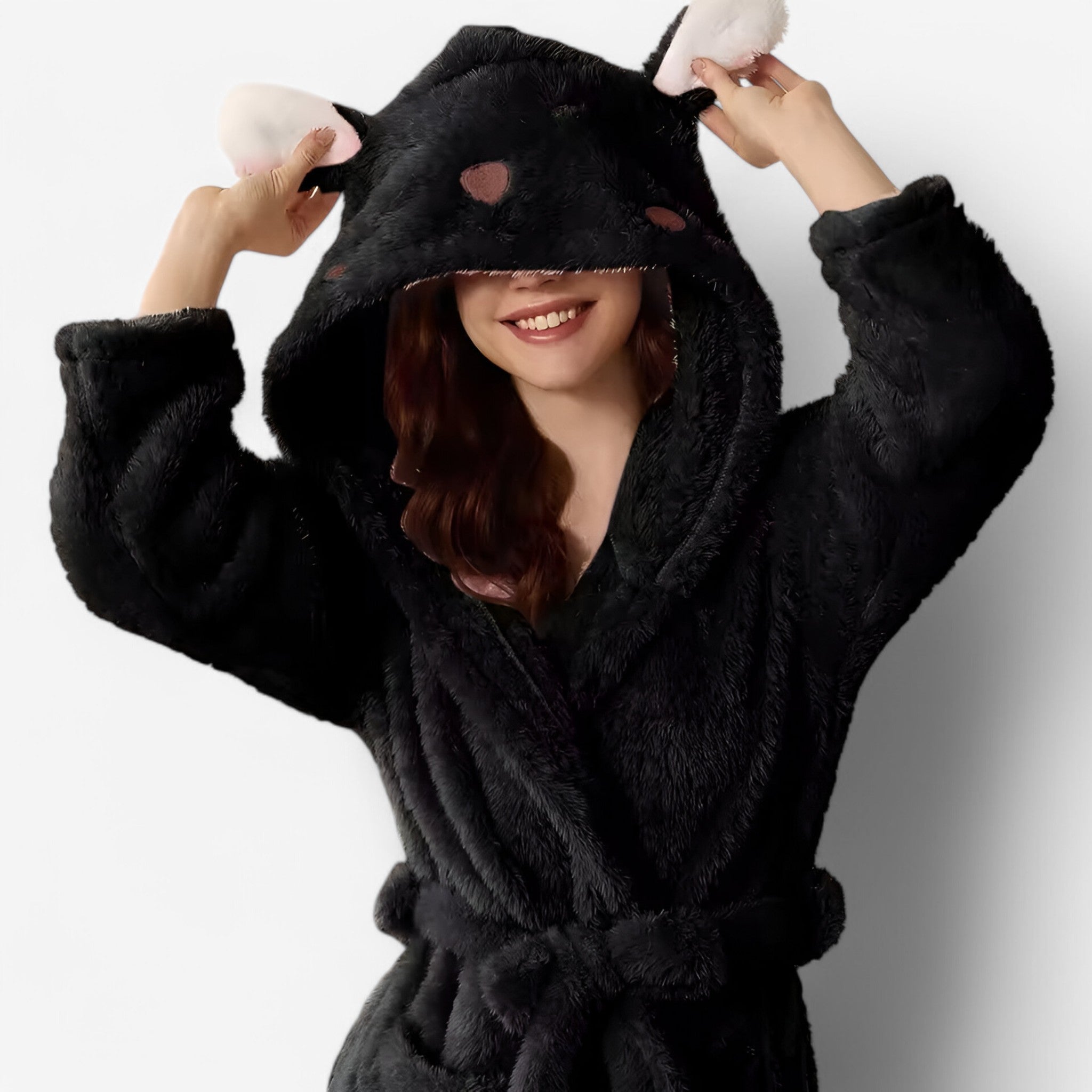 Luna | Morbido Accappatoio con Orecchie di Coniglio - - - Concept Palermo