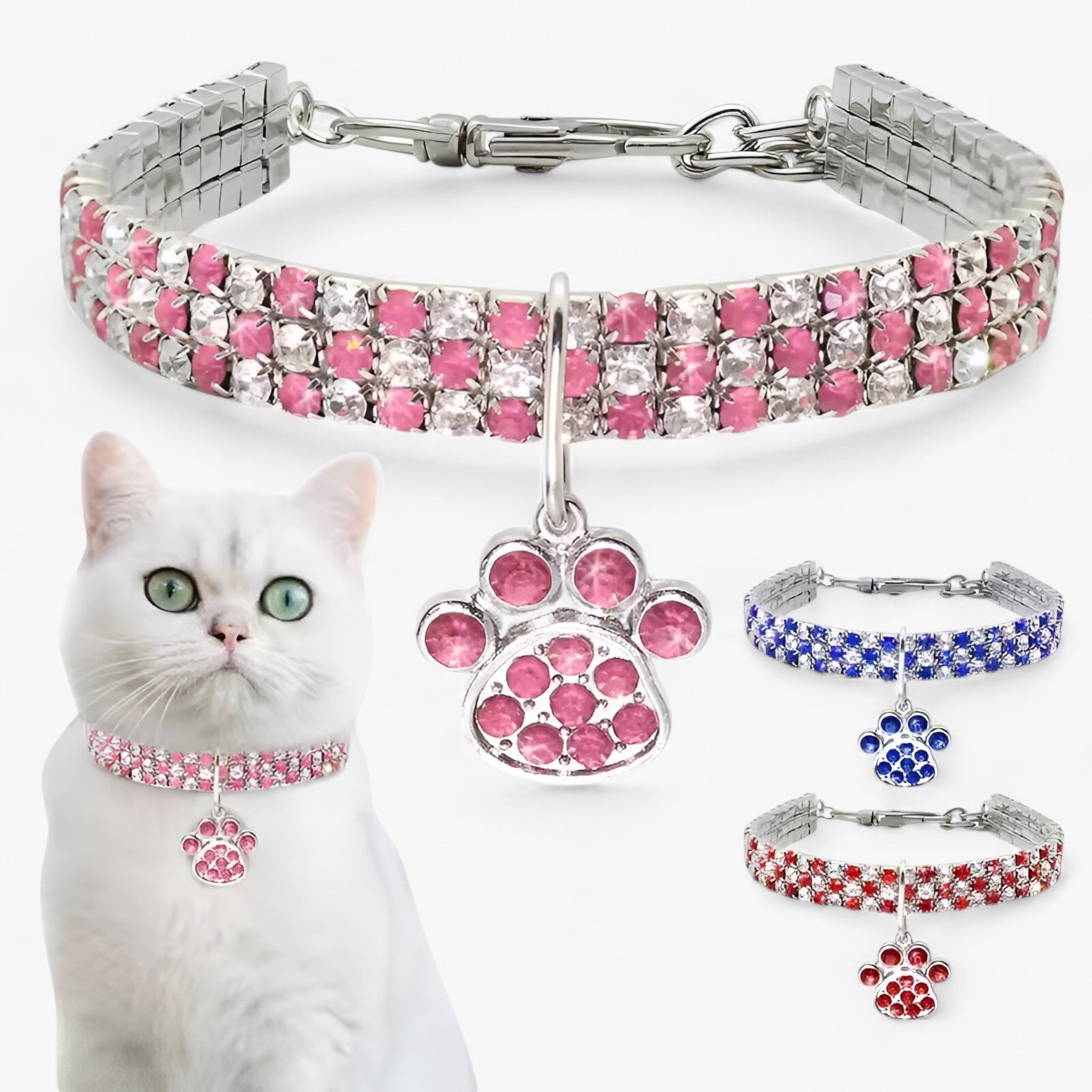 Luna | Collana di cristallo di lusso con pendant in diamante - - - Concept Palermo