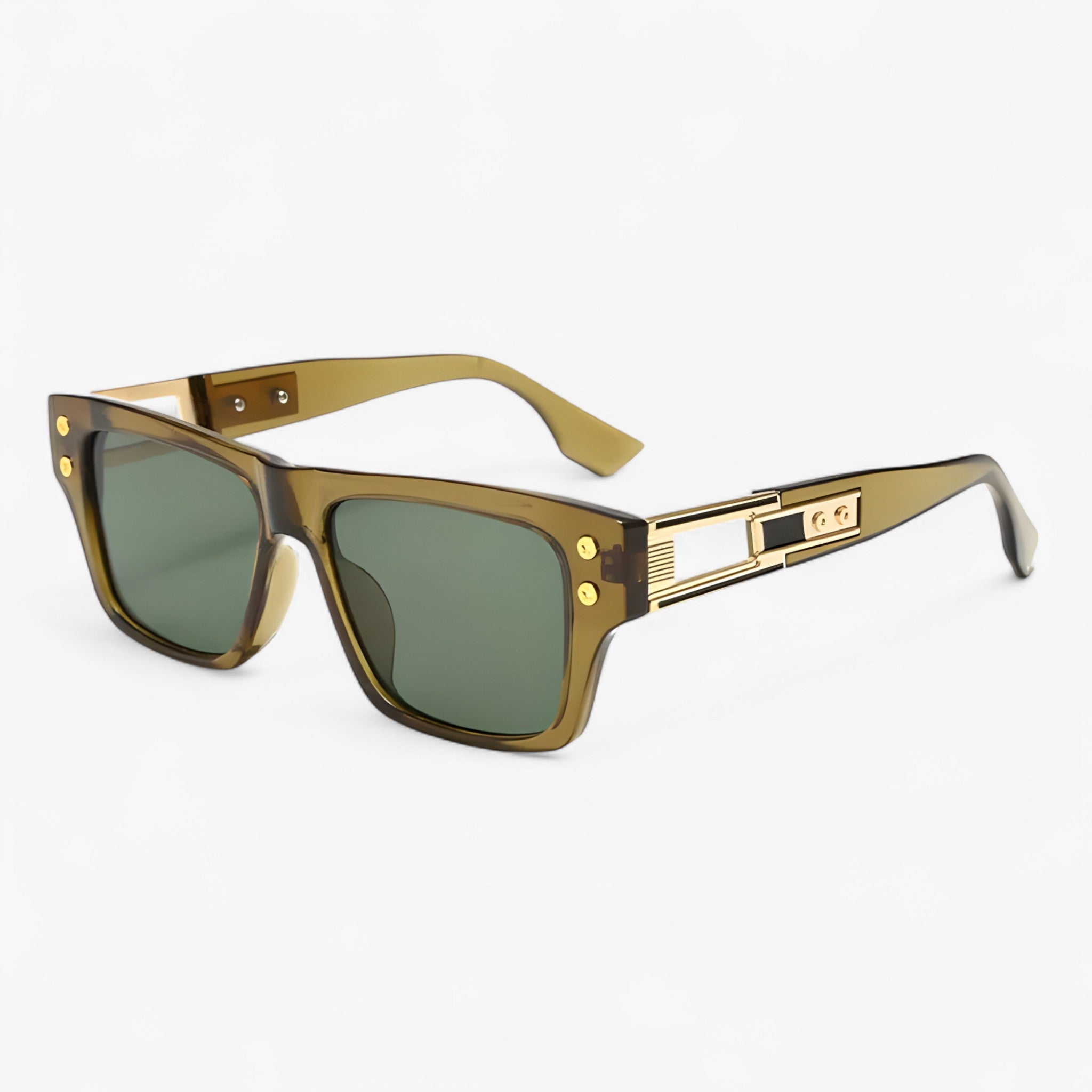 Romy | Occhiali da sole vintage unisex squadrati - Verde Come immagine - Fashion Sunglasses men sunglasses polarized mens sunglasses Polarized man sunglasses Sunglasses sunglasses polarized men - Concept Palermo