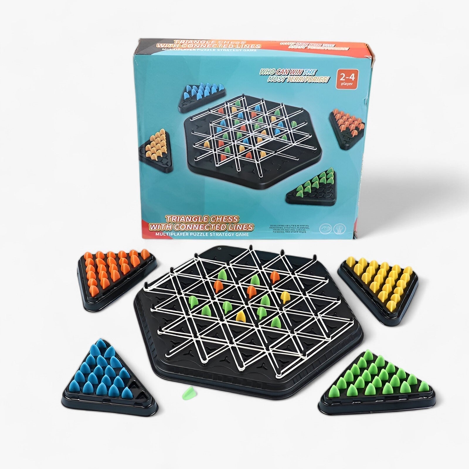 Divertimento strategico - Scacchi triangolari per tutti - - board game kids toys toys & gifts - Concept Palermo