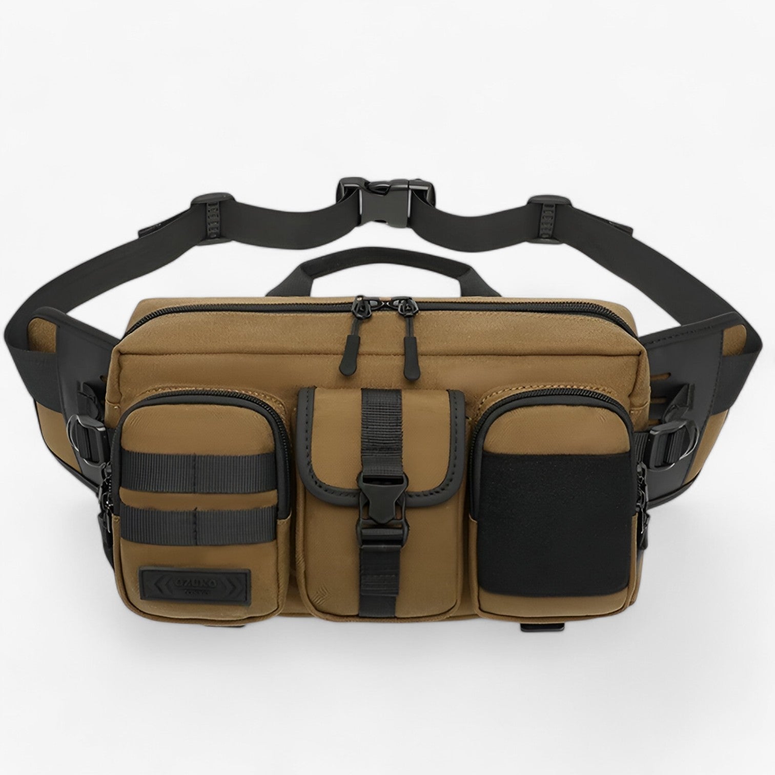 Kai | Borsa a tracolla anti-furto ricaricabile USB - kaki - bag mens bag - Concept Palermo