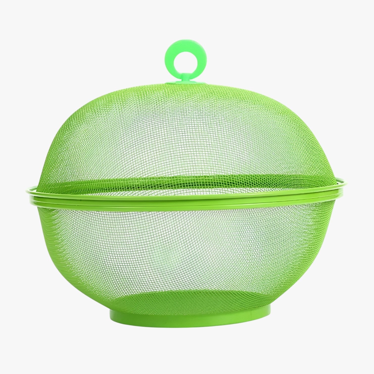 Edith | Vliegvrij & Ruim: Ciotola per frutta in acciaio inox con coperchio e grande capacità - Verde - Kitchen kitchen accessory kitchen tools - Concept Palermo
