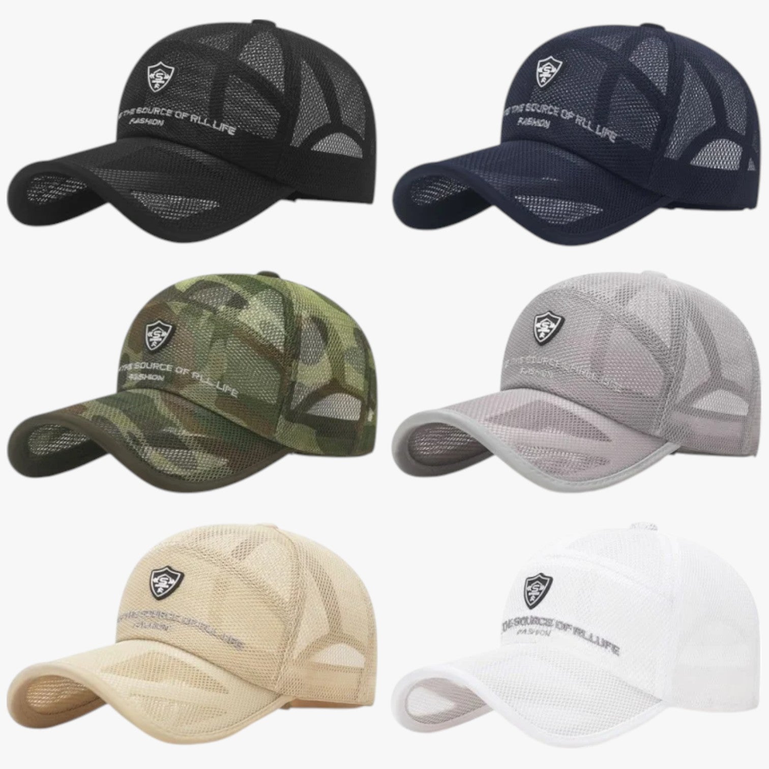 Brady | Cappello Sportivo Estivo Traspirante con Visiera Jungle - - Baseball caps caps mens cap - Concept Palermo