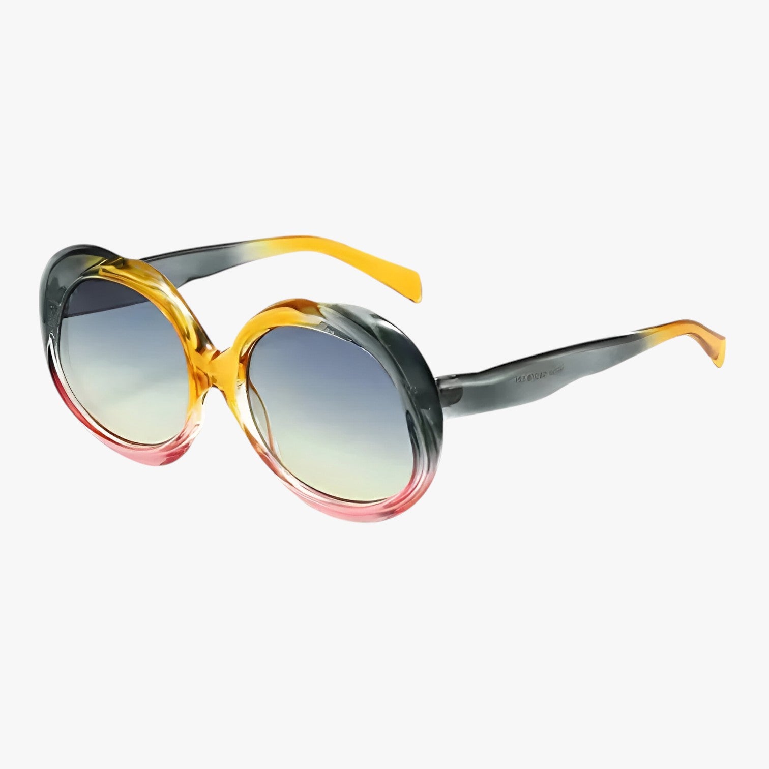 Camila | Occhiali da sole ovali in metallo UV400 - giallo rosa - Fashion Sunglasses sun glasses Sunglasses womens sun glasses - Concept Palermo
