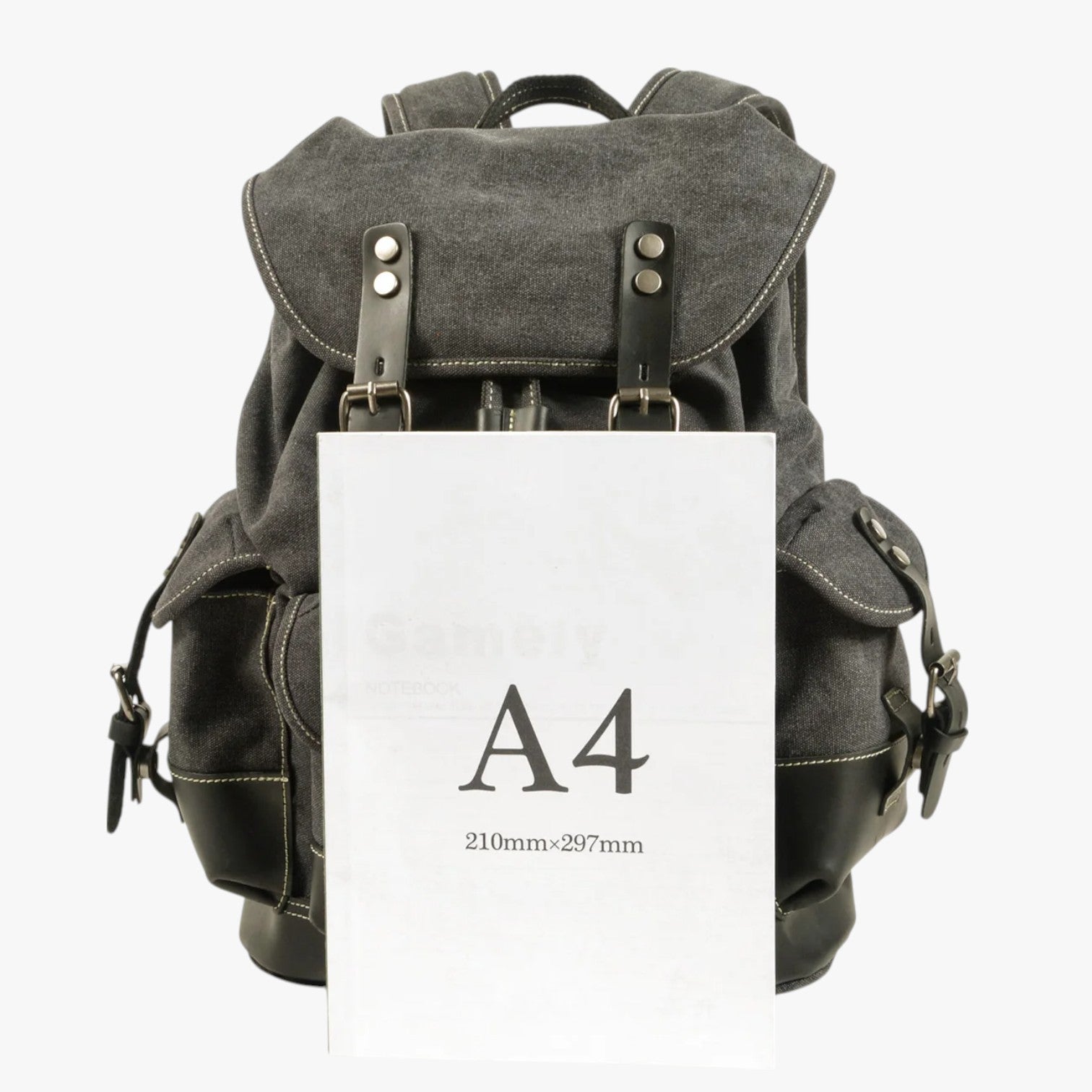 Conor | Zaino Escursionismo Tela e Pelle a Grande Capacità - - bag Bags bags for men mens bag - Concept Palermo
