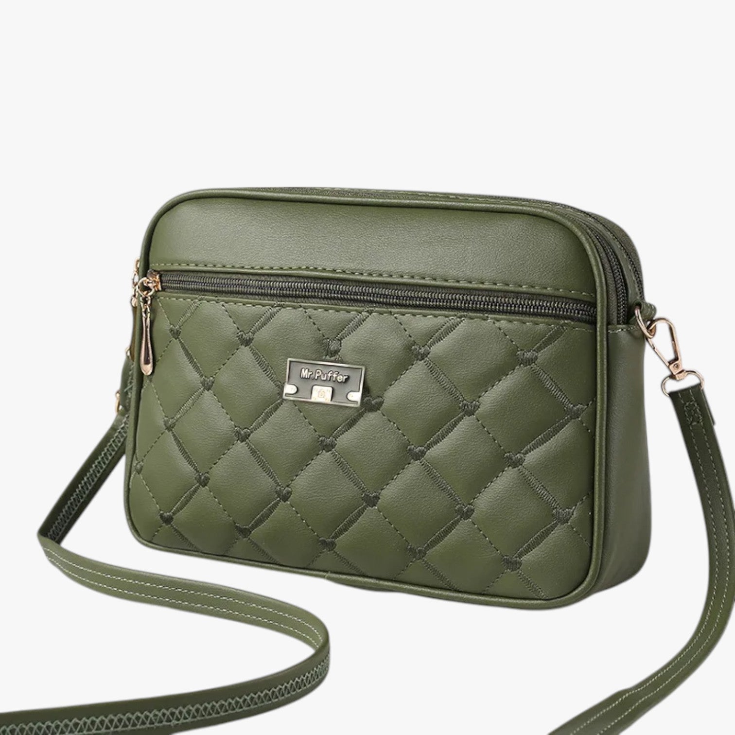 Camilla | Borsa a Spalla Donna 2025 in PU Lingge, Piccola e Versatile - Verde 26cm 8cm 18cm - bag Bags Crossbody Bags women bag women bags - Concept Palermo