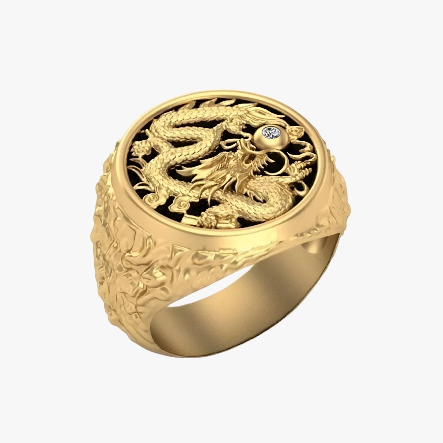 Seth | Anello drago dorato per uomini – Un colpo d'occhio robusto con potere simbolico - Oro - mens accessory mens ring Rings - Concept Palermo