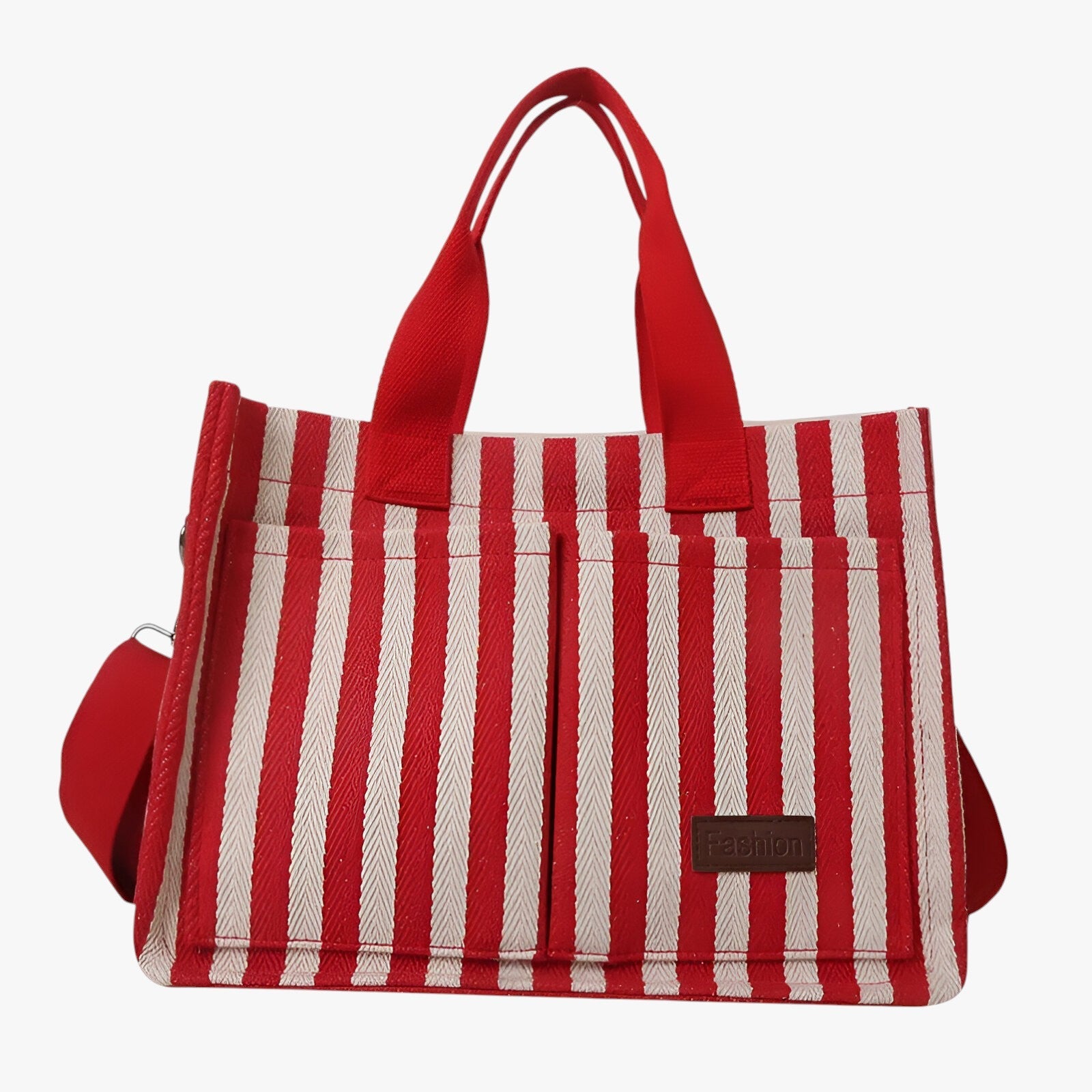 Aurora | Ampia borsa a tracolla in tela per il giorno e i viaggi - Rosso - handbags Women's handbags - Concept Palermo