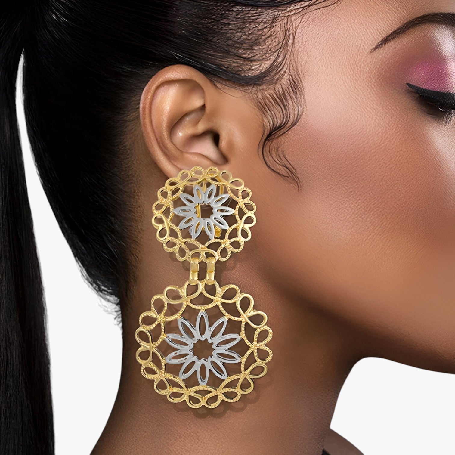 Iris | Orecchini donna eleganti a goccia - Doppio Rame - EARRINGS Earrings for Women Girls New Fashion Earrings womens earring - Concept Palermo