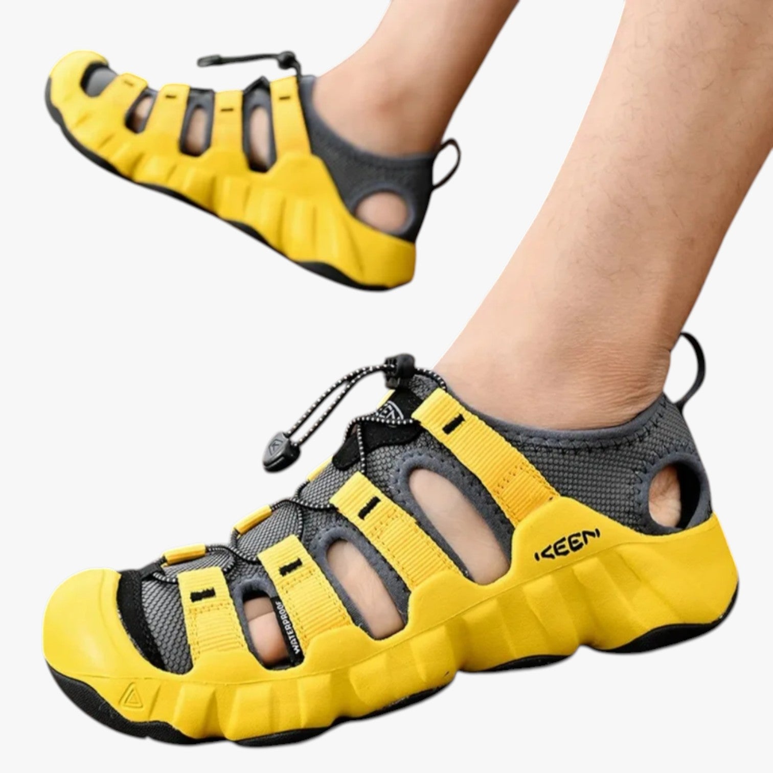 Jesse | Sandali Estivi Uomo in Pelle Bovina, Comodi e Resistenti - - breathable sandals casual sandals walking sandals - Concept Palermo
