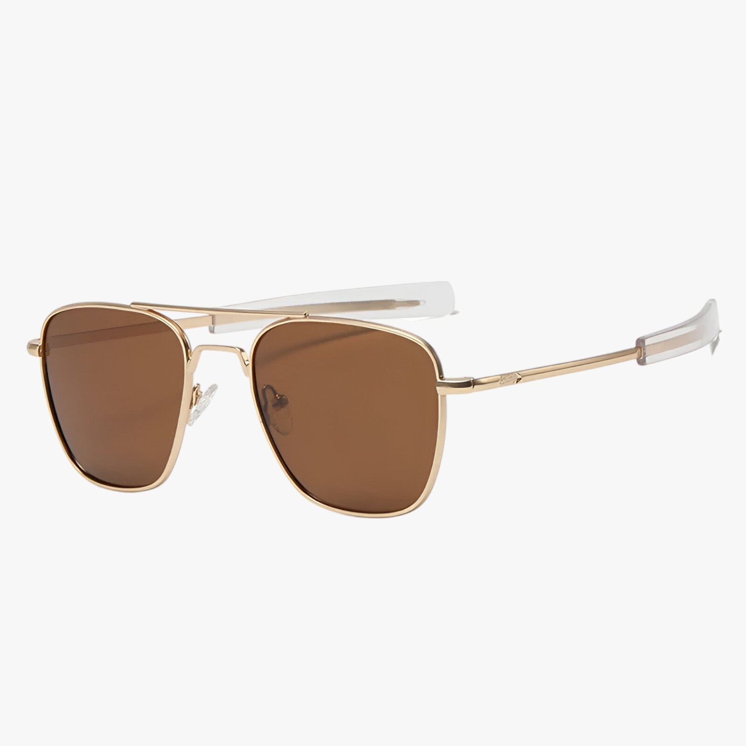 Max | Occhiali da sole vintage in metallo leggero - Marrone Oro Polarizzato - Fashion Sunglasses mens sunglasses Sunglasses - Concept Palermo