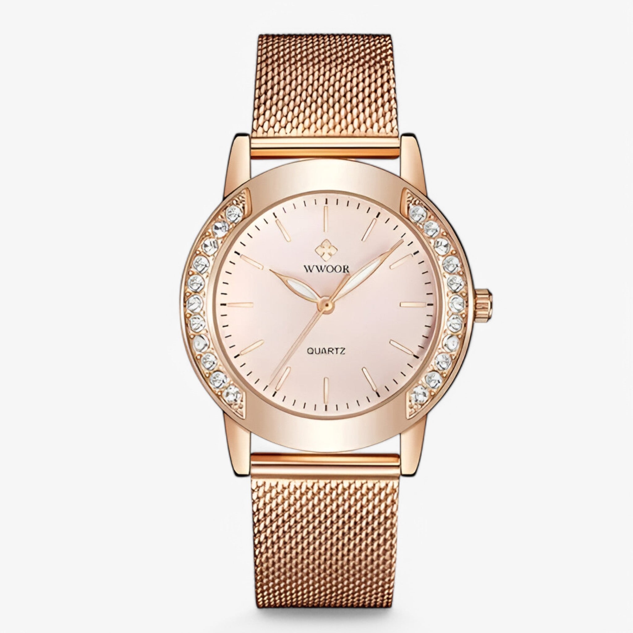 Sophie | Orologio bracciale di lusso con diamanti - rosa rosa - watch for women - Concept Palermo