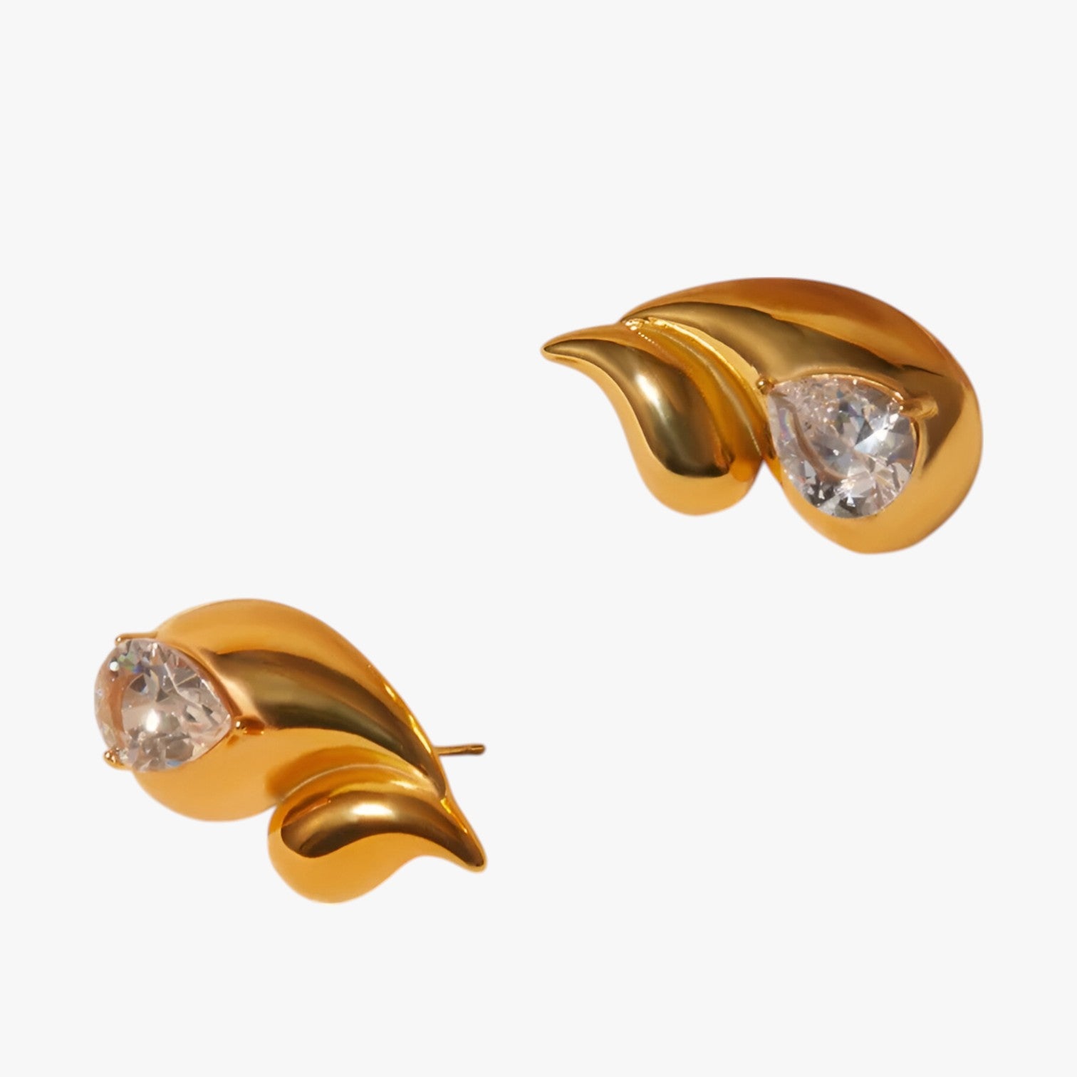 Naomi | Orecchini pendenti dorati leggeri e scintillanti - - EARRINGS Earrings for Women Girls womens earring - Concept Palermo